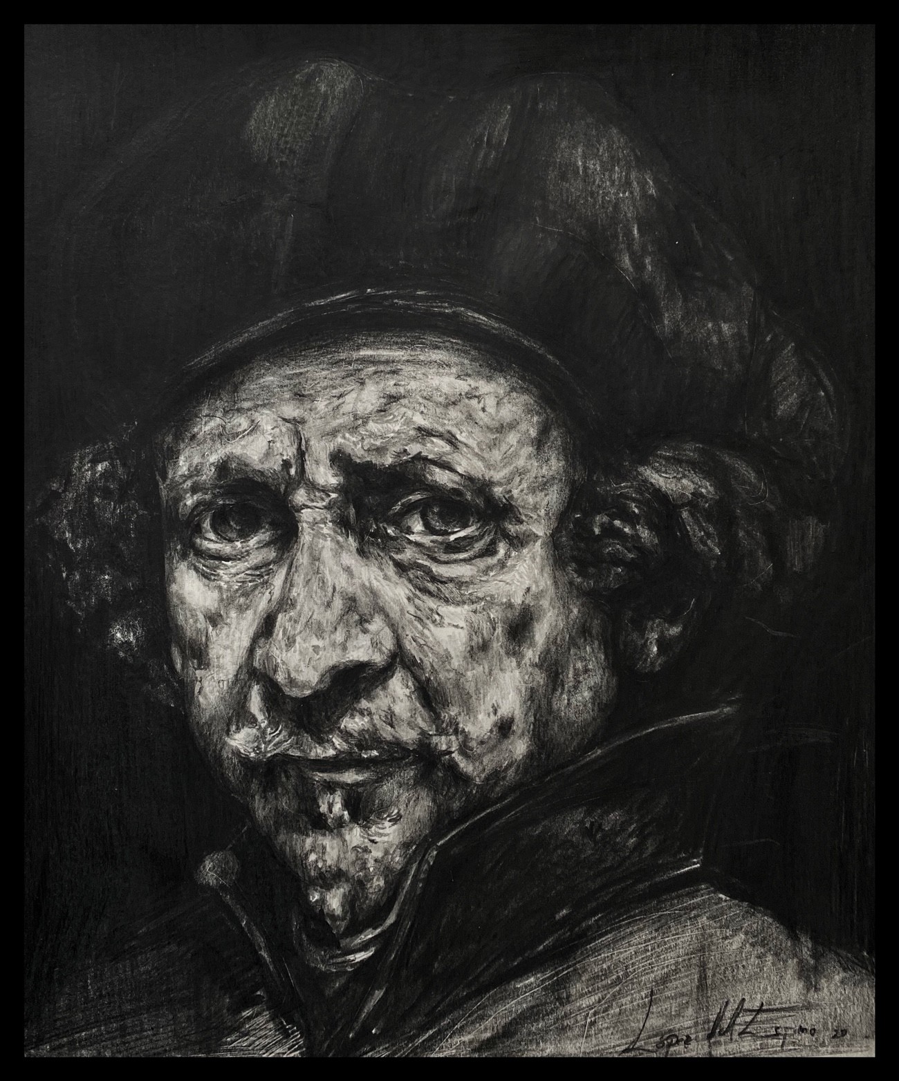 López del Espino, Rembrandt drawing López del Espino, Rembrandt drawing