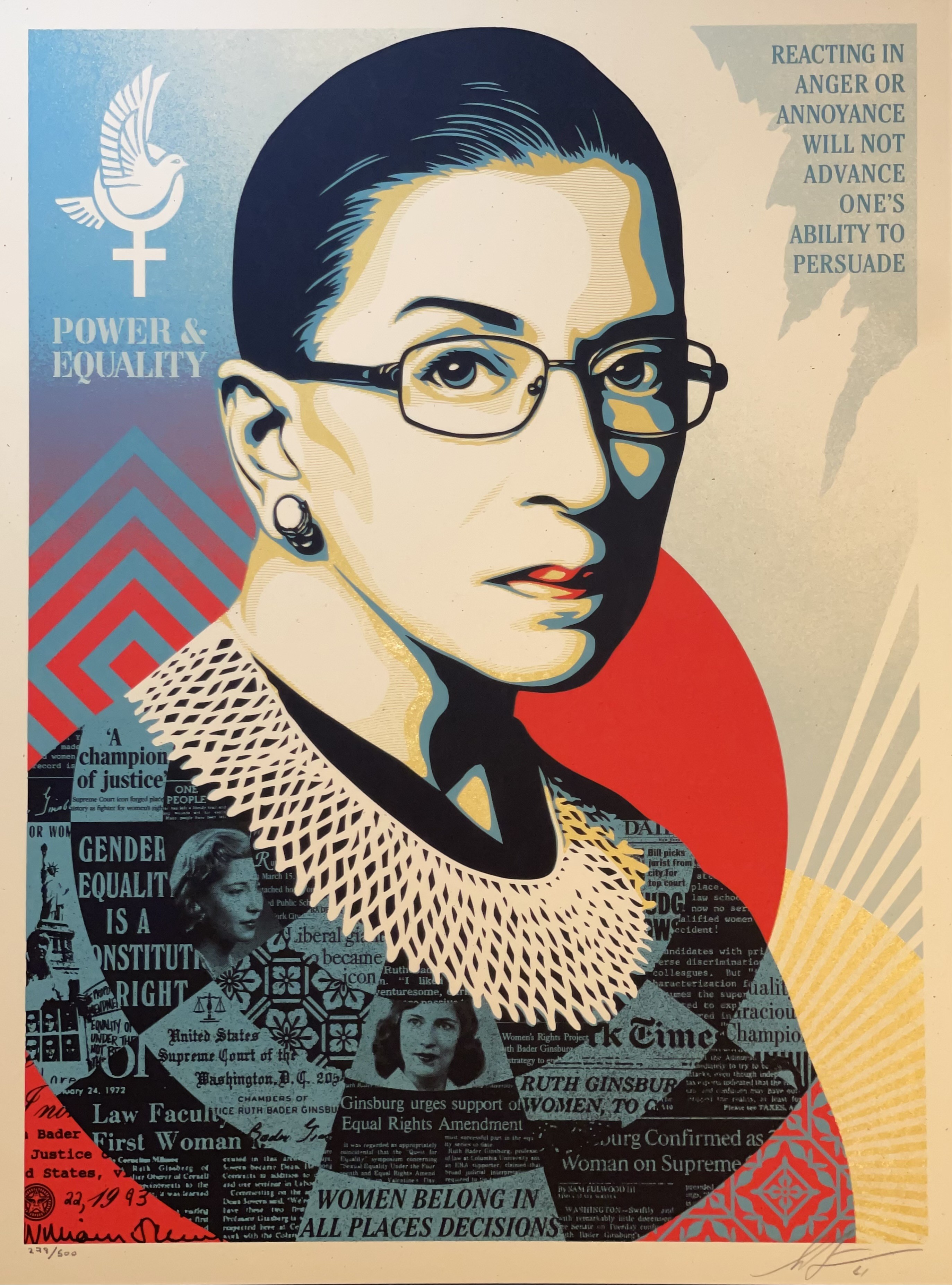 Shepard Fairey (Obey), A champion of justice Ruth Bader Shepard Fairey (Obey), A champion of justice Ruth Bader