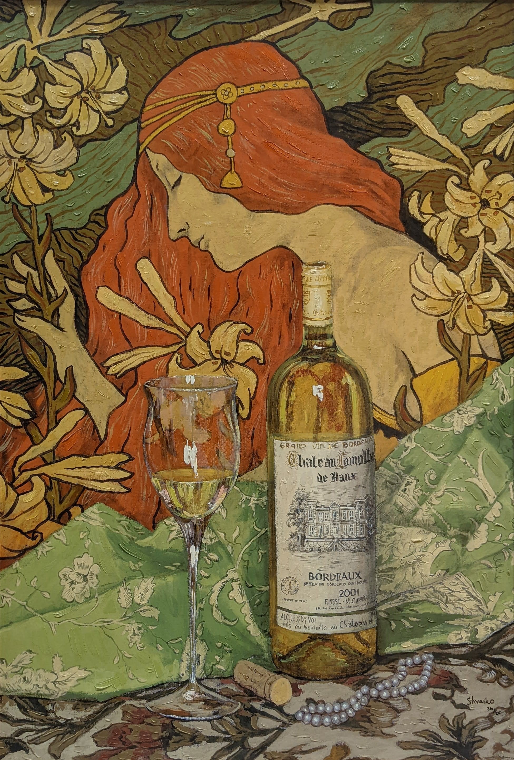 Viktor Shvaiko, Bordeaux and Pearls Viktor Shvaiko, Bordeaux and Pearls