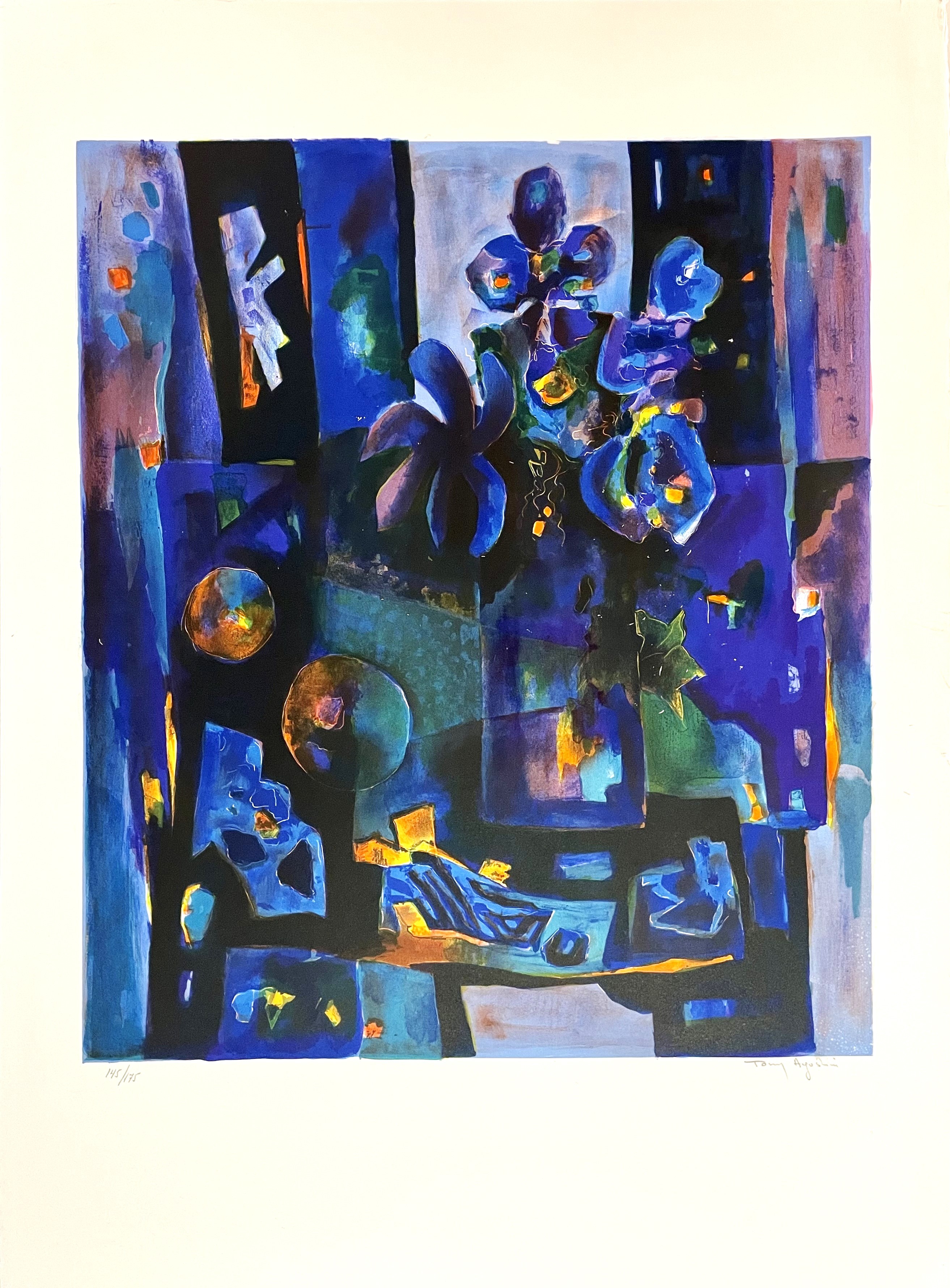 Tony Agostini, Nature morte aux iris Tony Agostini, Nature morte aux iris