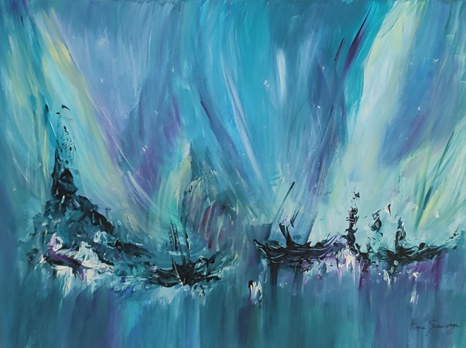 Âme Sauvage, Le rocher et le fracas des vagues Âme Sauvage, Le rocher et le fracas des vagues