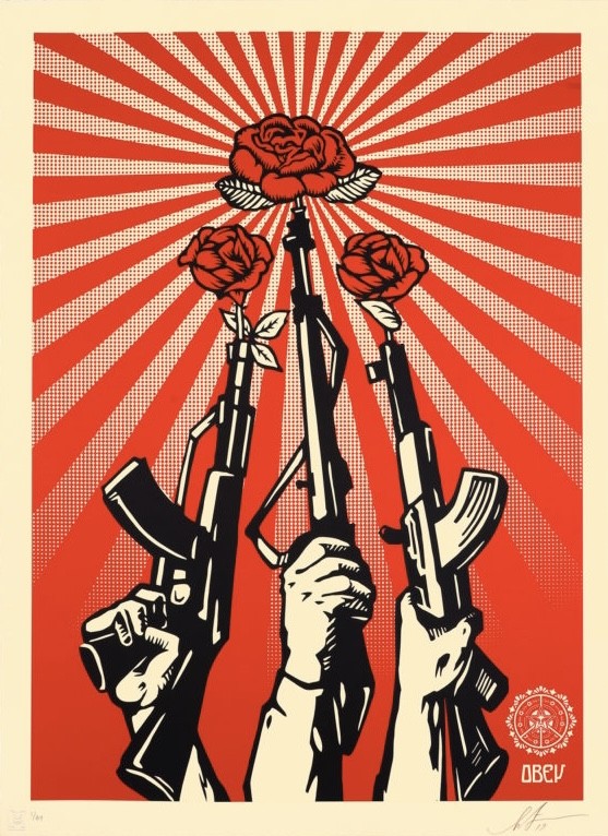 Shepard Fairey (Obey), Guns and Roses (Large format) Shepard Fairey (Obey), Guns and Roses (Large format)