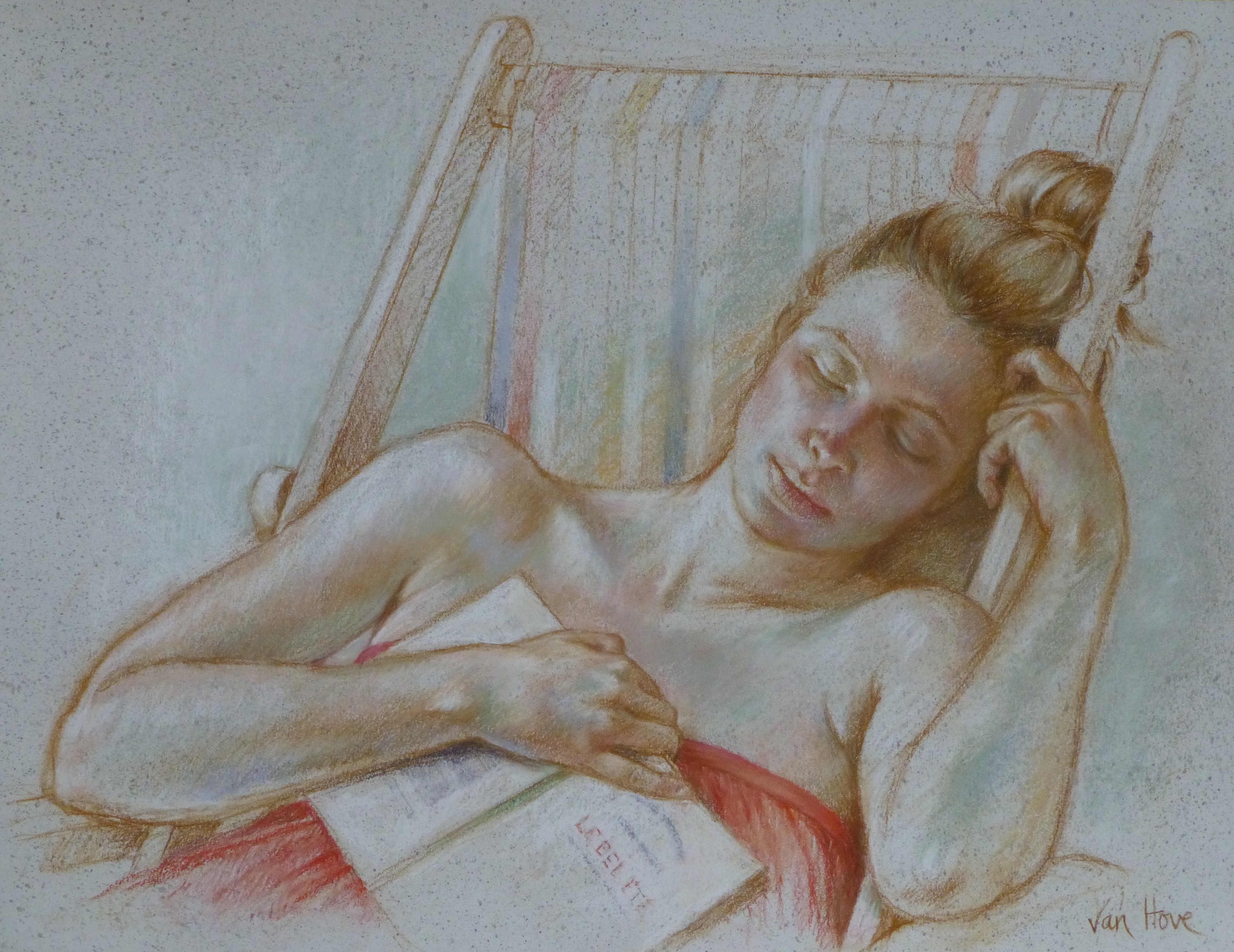Francine Van Hove, Étude pour Les Deux Chaises longues Francine Van Hove, Étude pour Les Deux Chaises longues