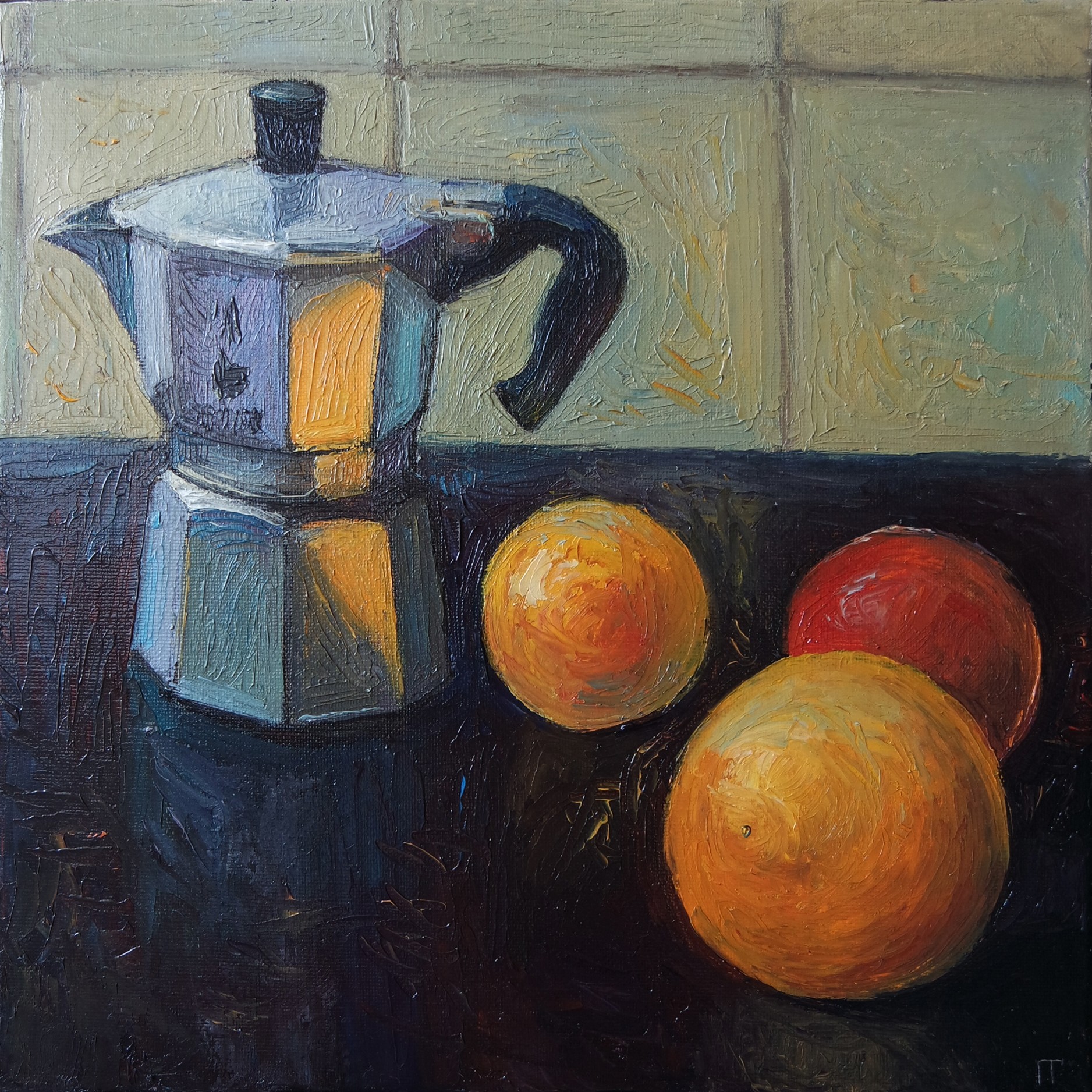 Galya Popova, Coffee and oranges Galya Popova, Coffee and oranges
