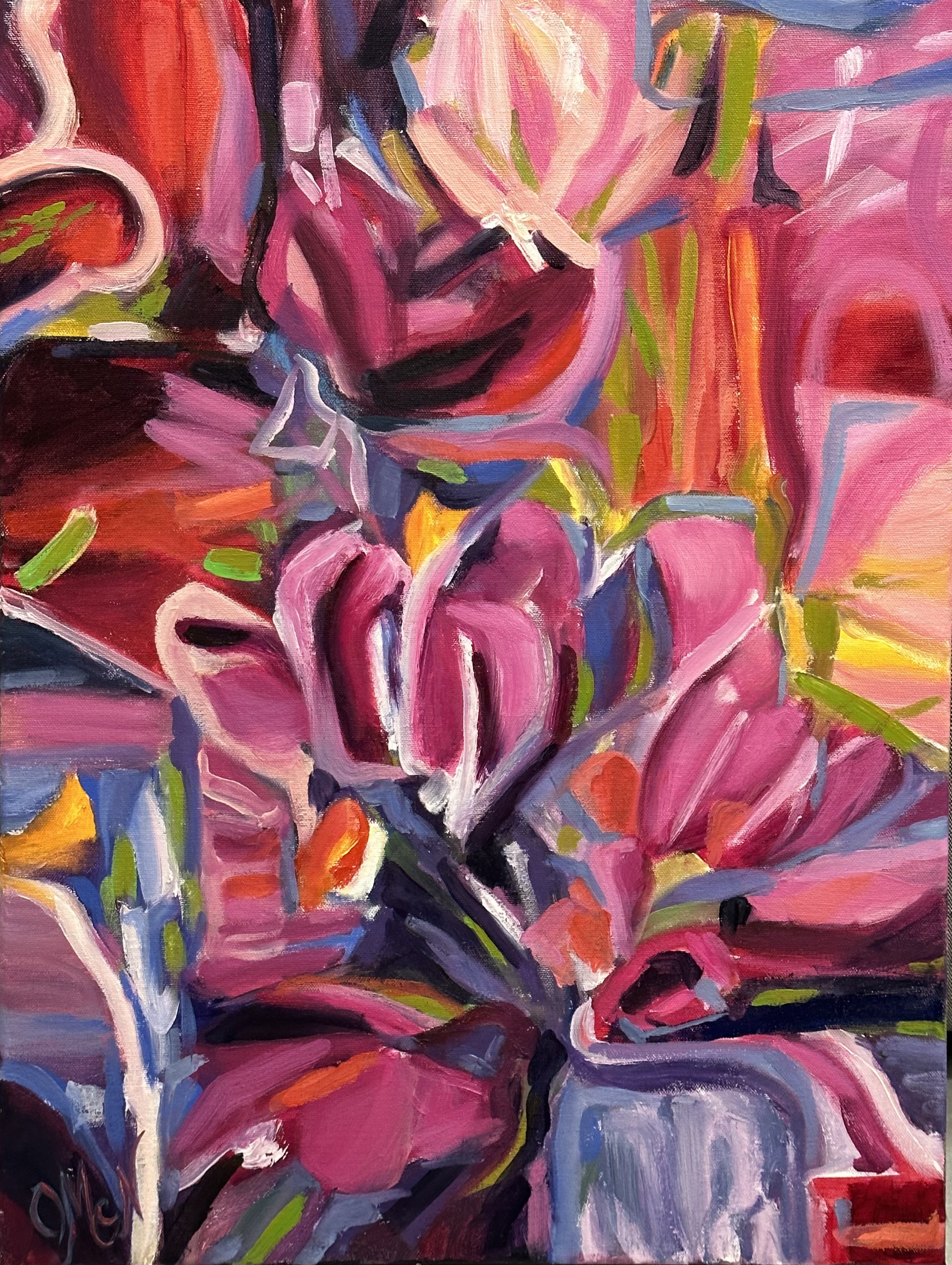 Olga McNamara, Magical garden in pink Olga McNamara, Magical garden in pink