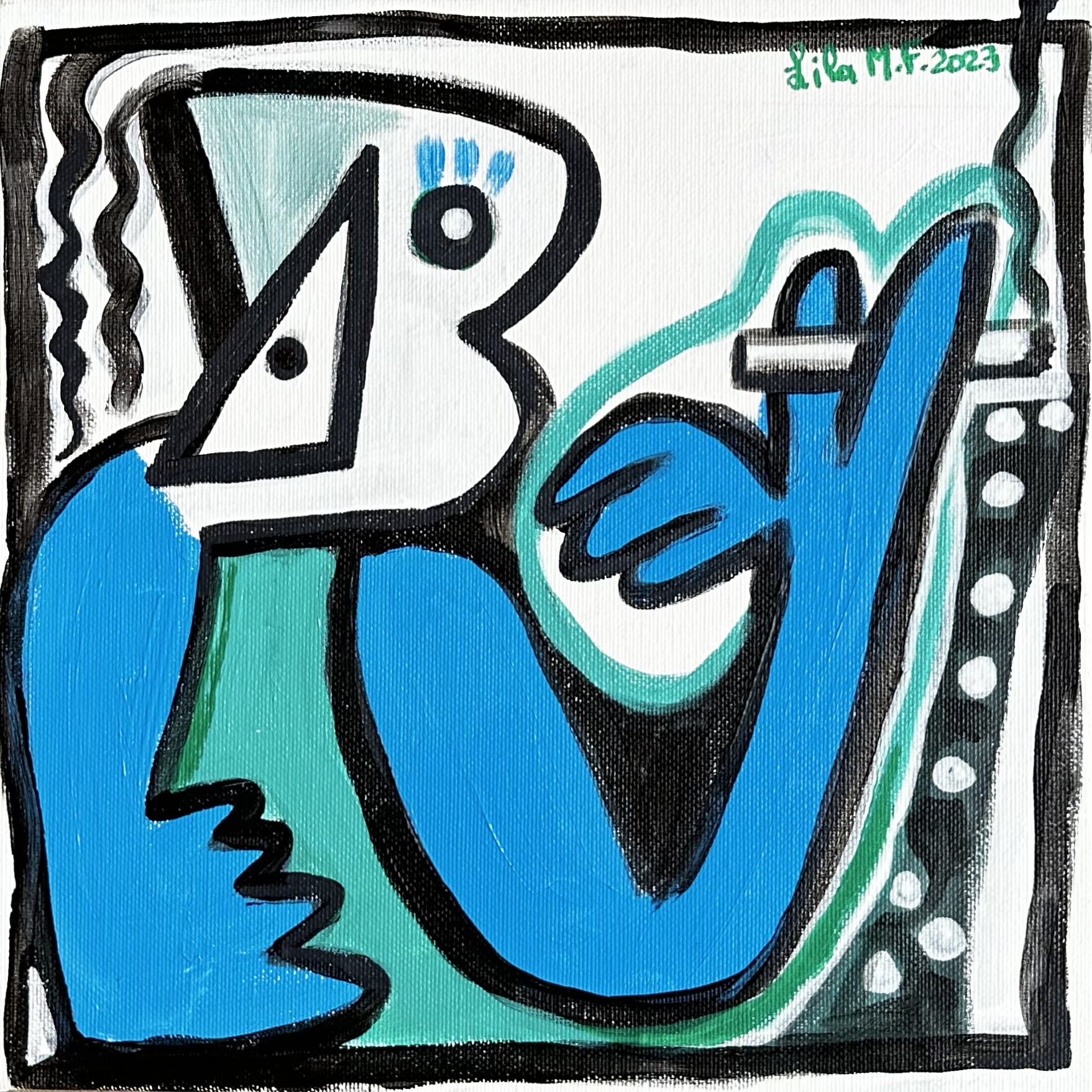 Lila Maroun Frem, L'homme bleu à la cigarette1 Lila Maroun Frem, L'homme bleu à la cigarette1