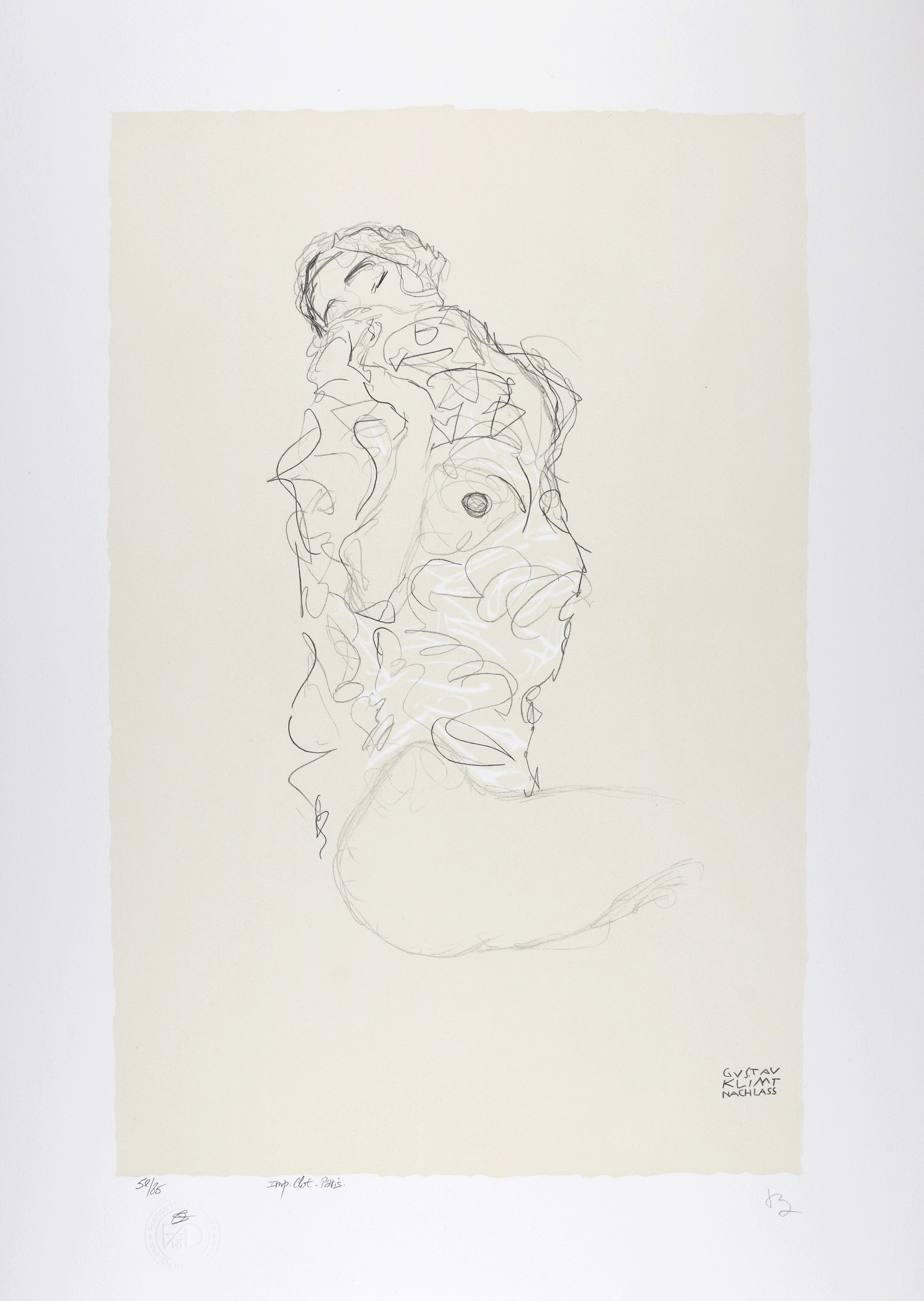 Gustav Klimt, La fille aux yeux fermés, 1917 | The girl with her eyes closed, 1917 Gustav Klimt, La fille aux yeux fermés, 1917 | The girl with her eyes closed, 1917