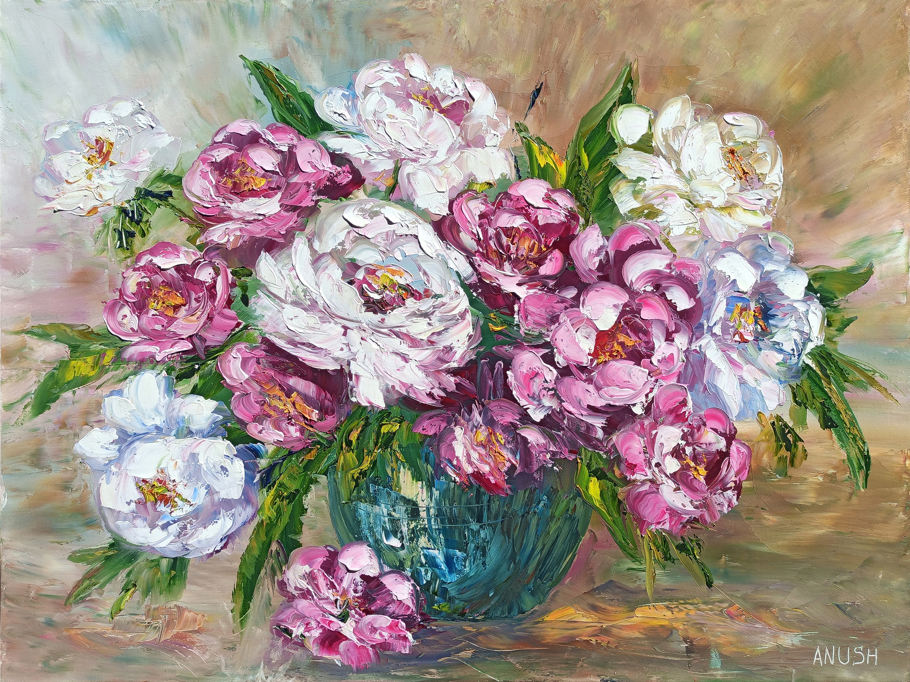 Anush Emiryan, Pink peonies Anush Emiryan, Pink peonies