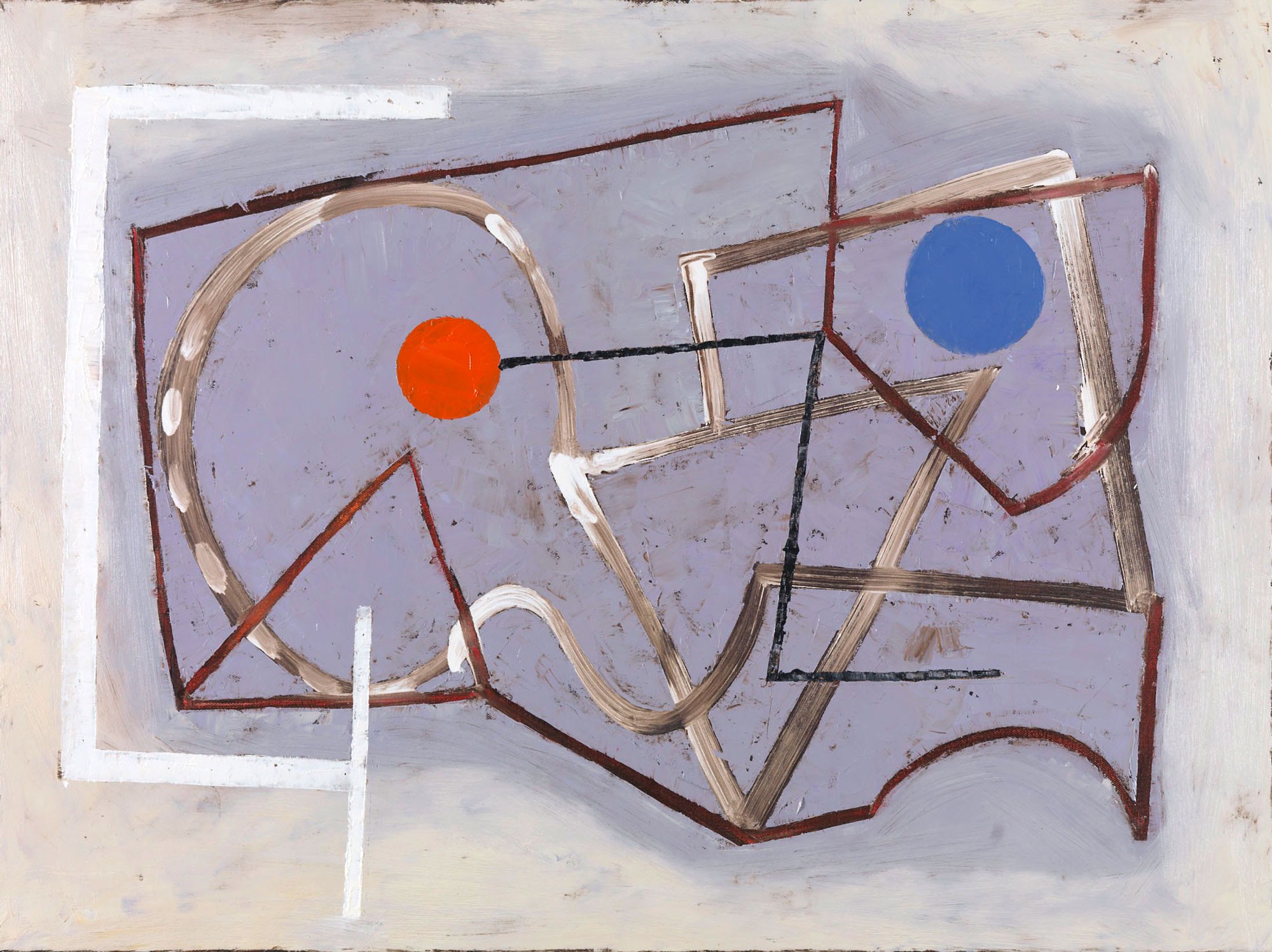 Jeremy Annear, Linear Counterpoint (Red & Blue Disc) Jeremy Annear, Linear Counterpoint (Red & Blue Disc)