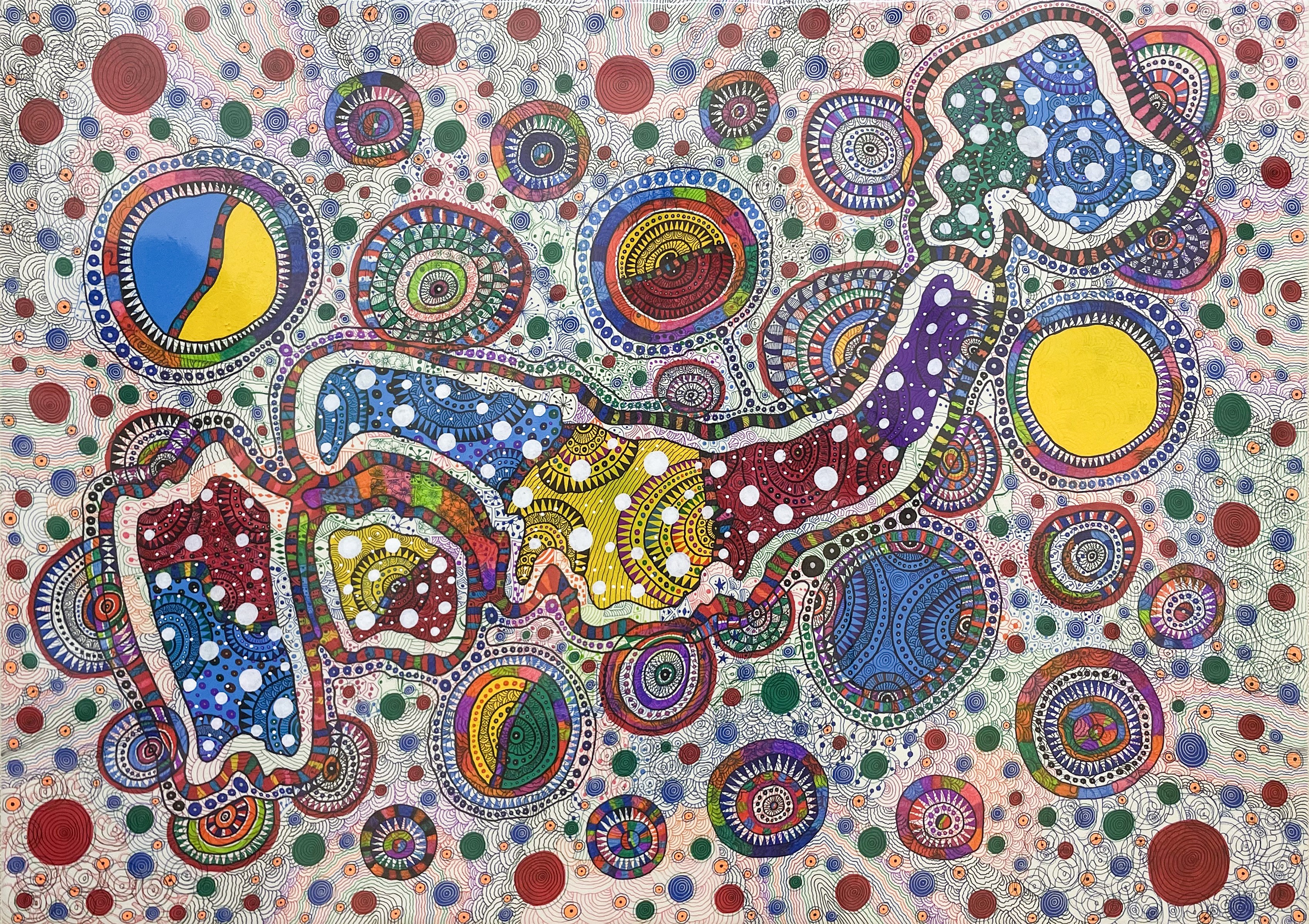 Tsukasa Tamai, Peace on canvas Tsukasa Tamai, Peace on canvas