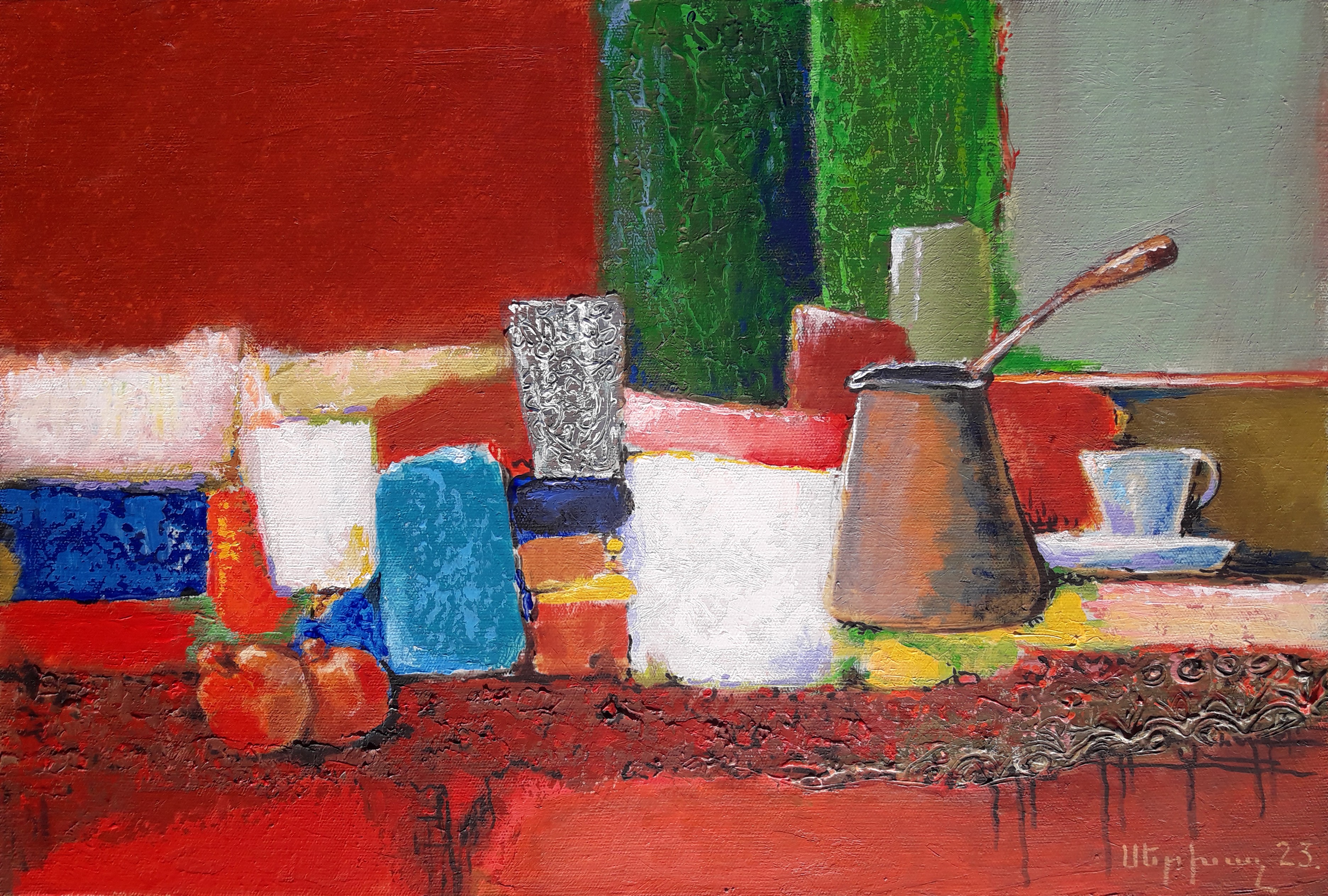 Sergey Khachatryan, Still life with cezve Sergey Khachatryan, Still life with cezve