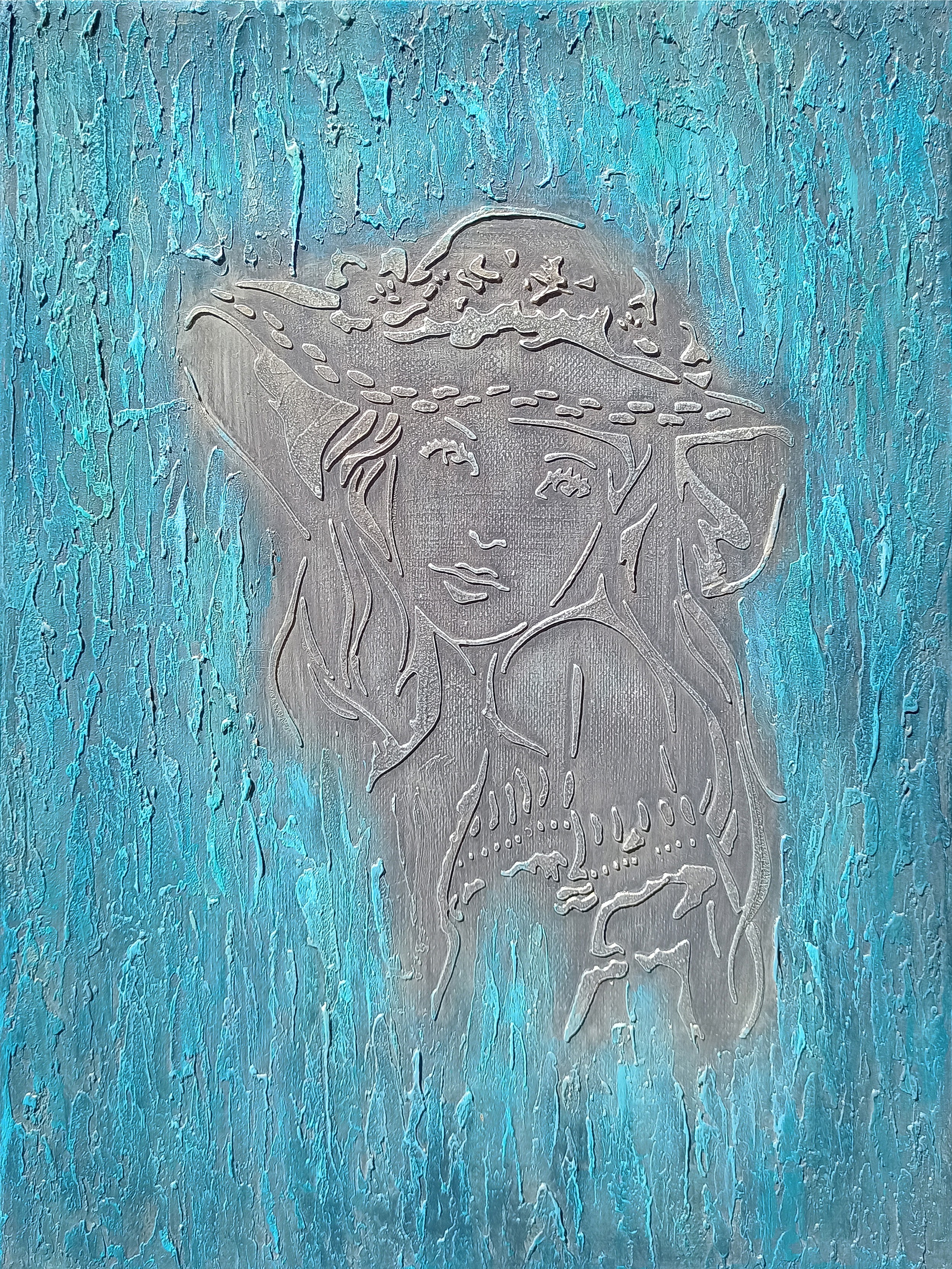 Hasmik Mamikonyan, Textured portrait Hasmik Mamikonyan, Textured portrait