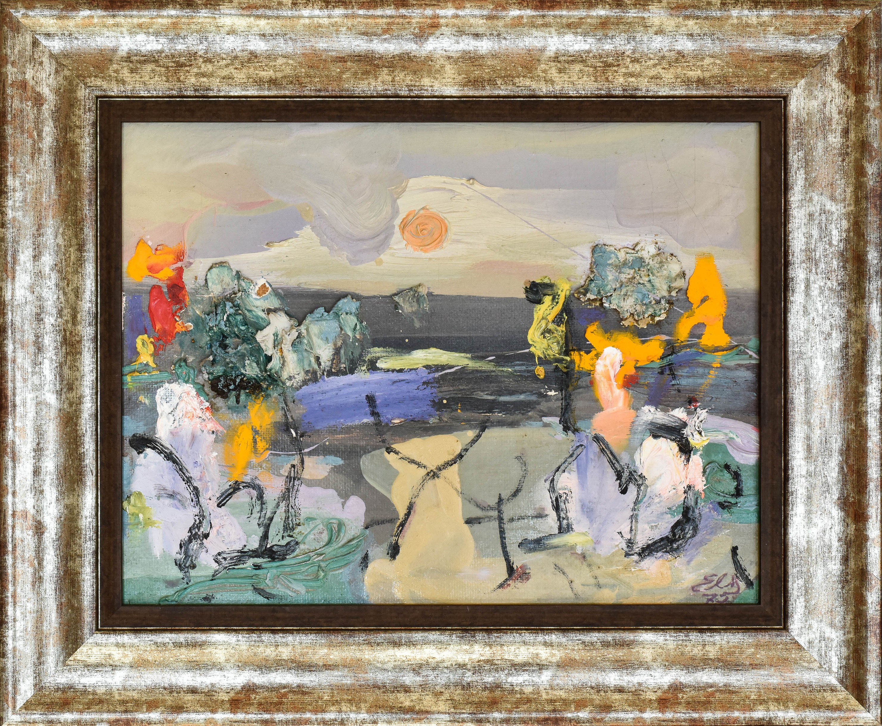 Aloyzas Smilingis, Evening By The River Aloyzas Smilingis, Evening By The River
