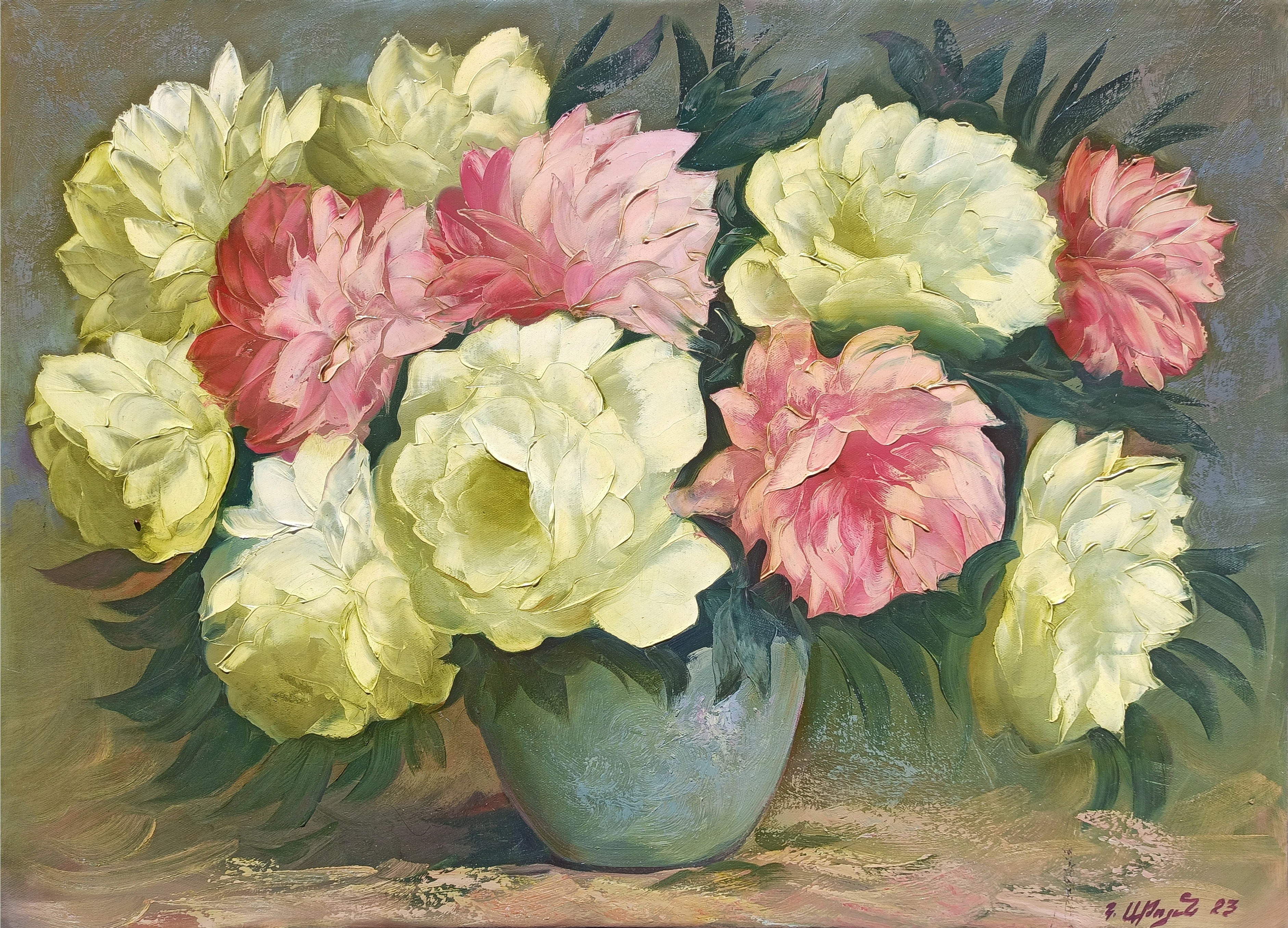 Kamo Atoyan, Peonies in vase Kamo Atoyan, Peonies in vase