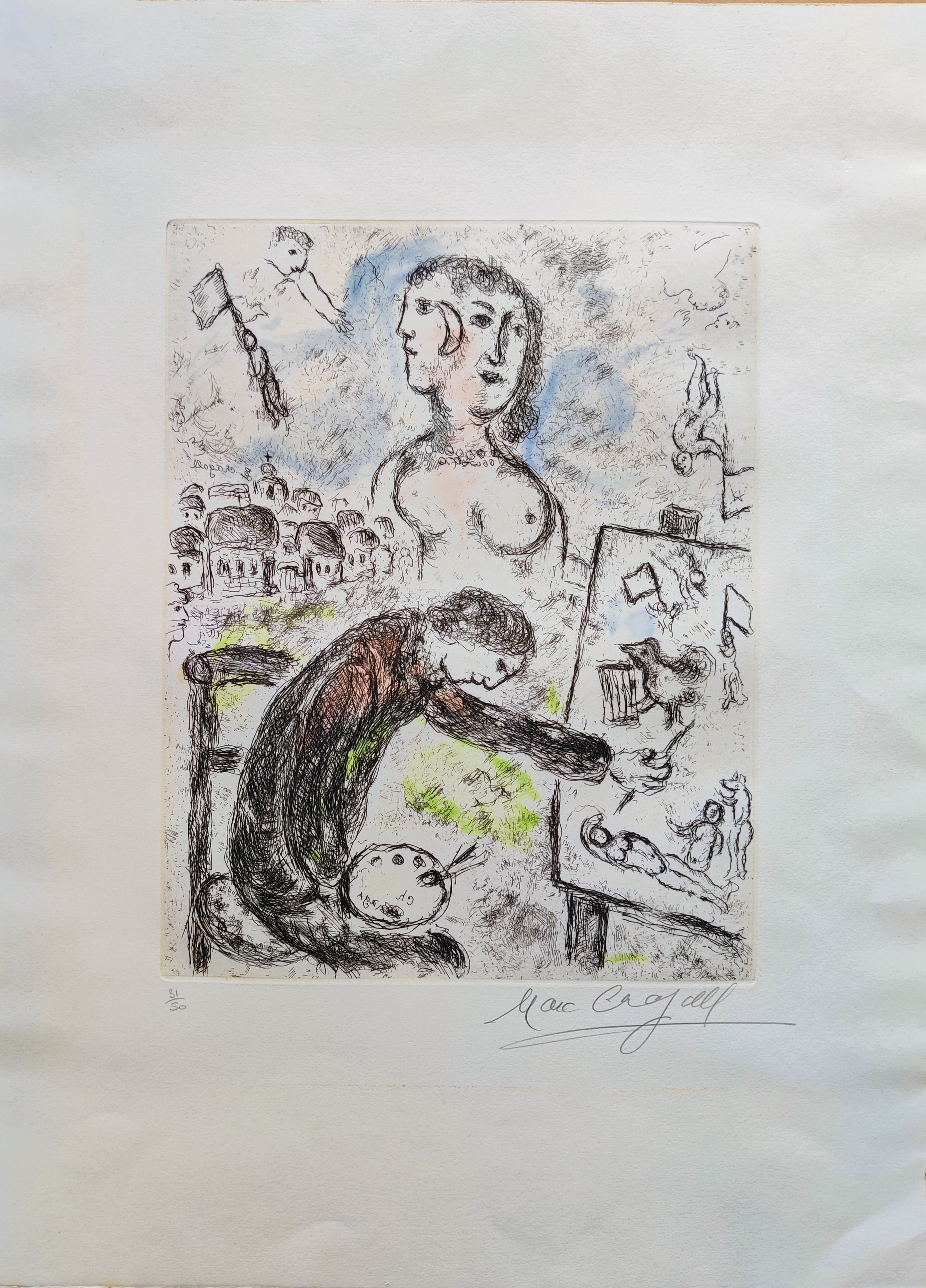 Marc Chagall, Le Peintre, from Songes Marc Chagall, Le Peintre, from Songes