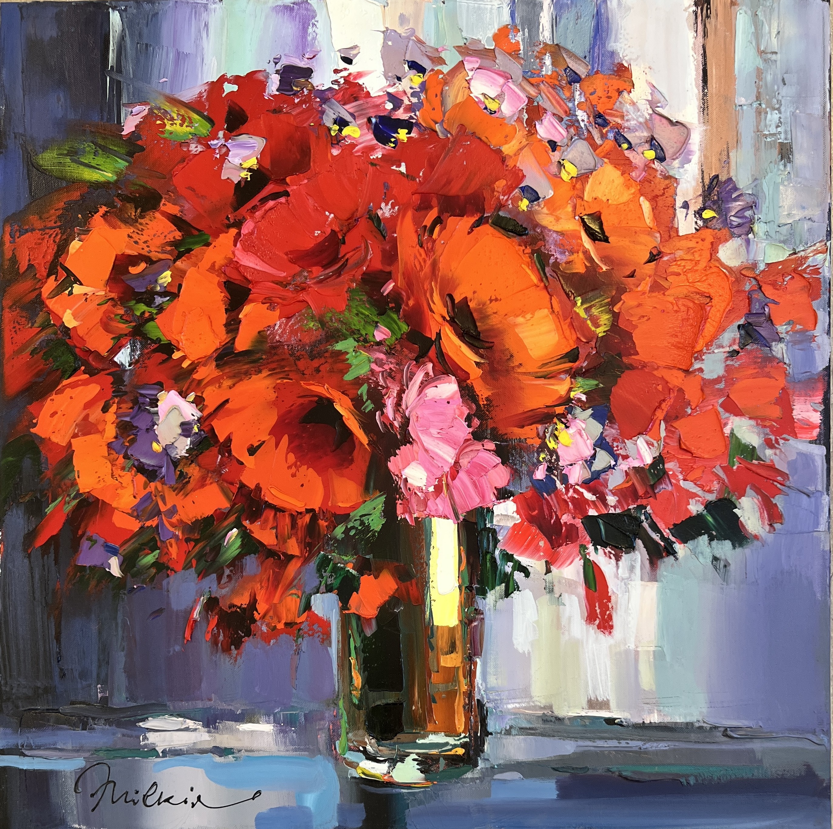 Michael Milkin, Serenity in vase Michael Milkin, Serenity in vase