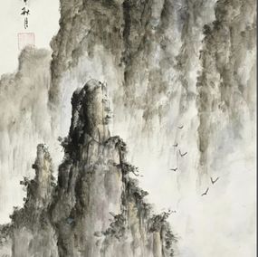 Gemälde, Paysage de Chine I, Rongda Zhan