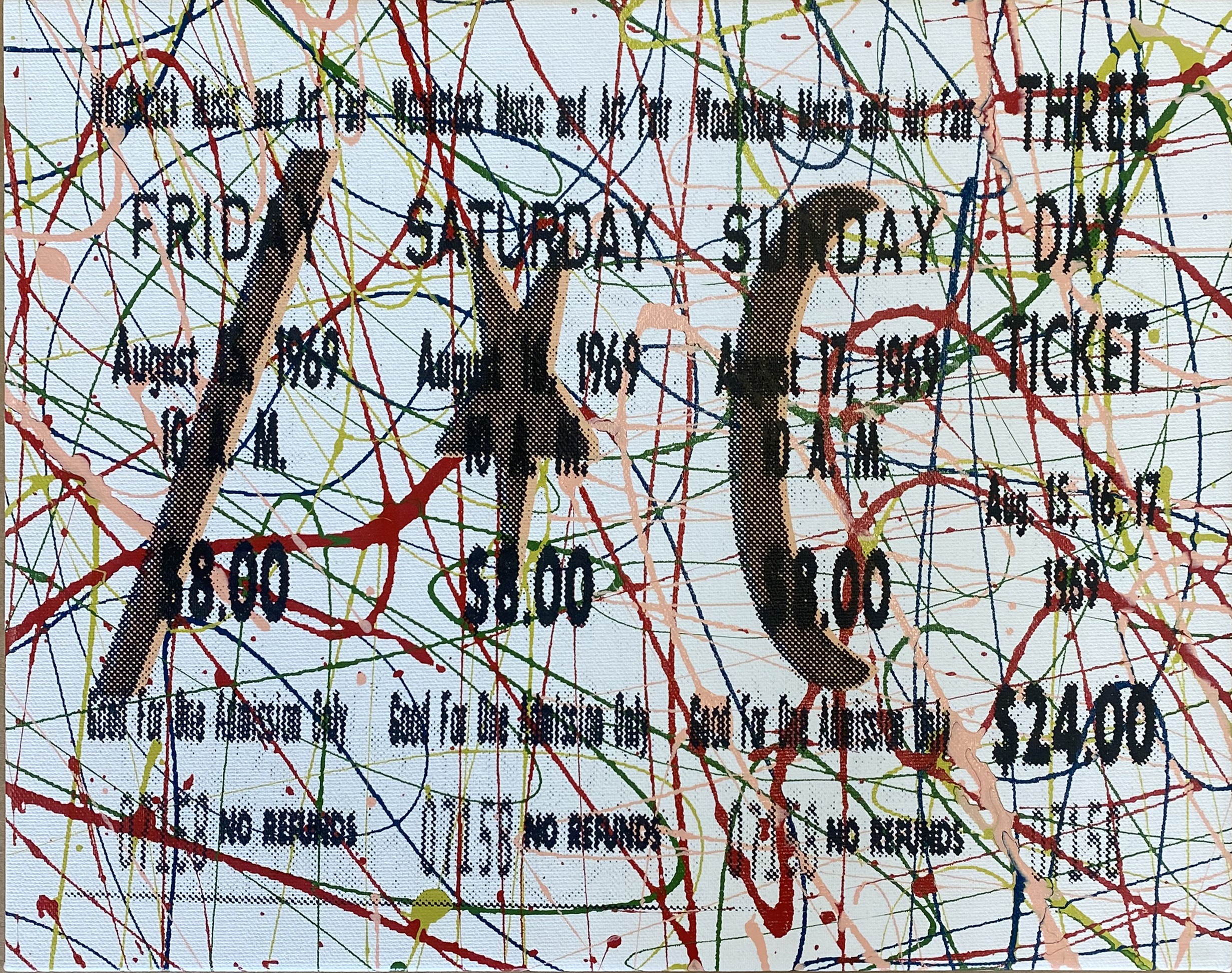 Steve Kaufman, Woodstock Ticket Steve Kaufman, Woodstock Ticket