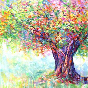 Painting, The tree of endless joy, Leon Devenice