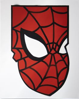 spiderman face stencil