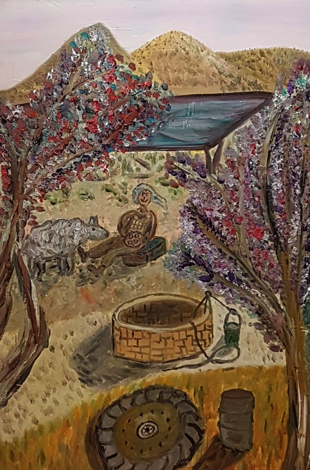 Dondi Schwartz, Farid Resting With His Sheeps Dondi Schwartz, Farid Resting With His Sheeps