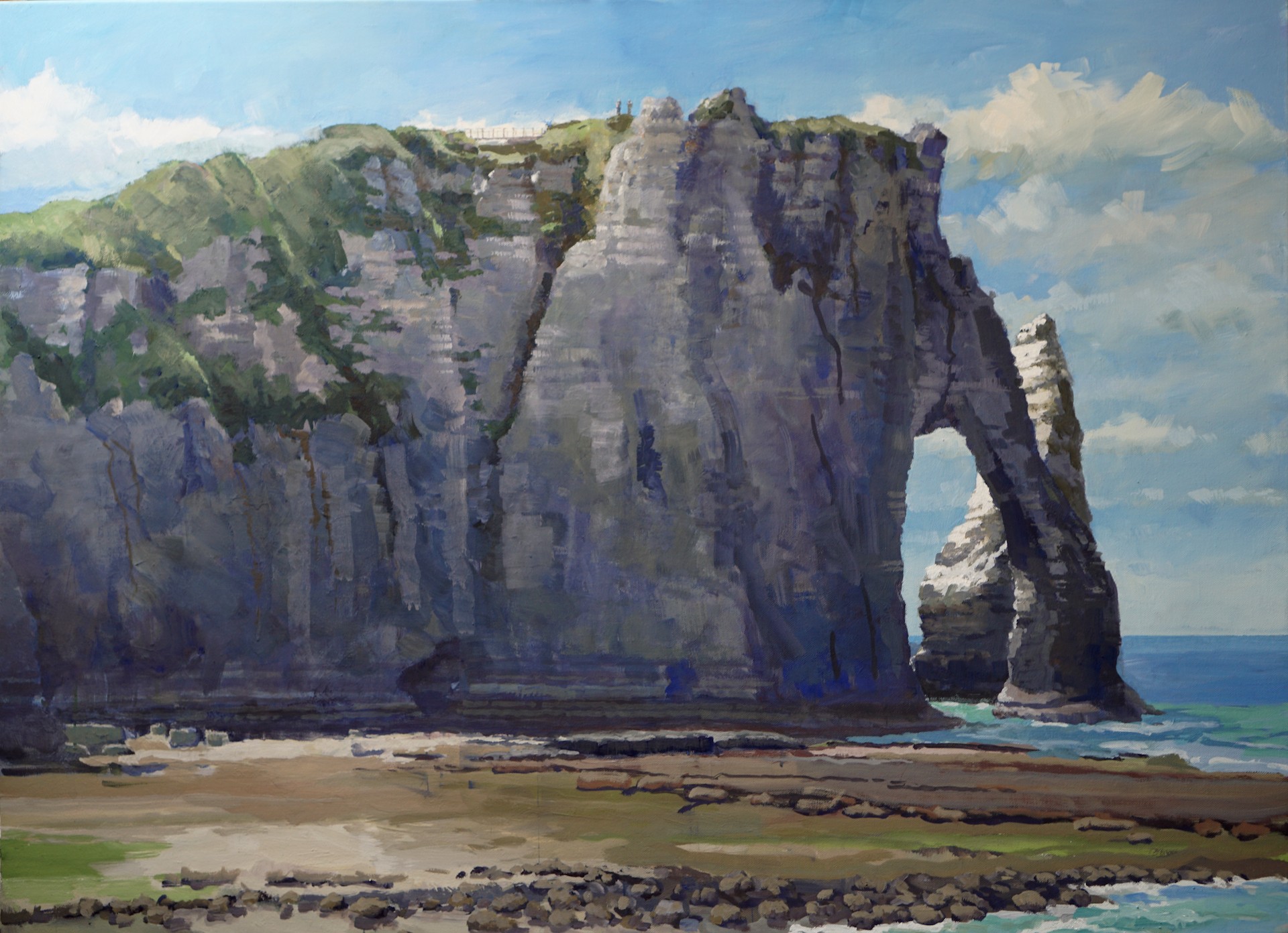 Frank Suplie, Falaise d'Aval, Morgens, Etretat Frank Suplie, Falaise d'Aval, Morgens, Etretat