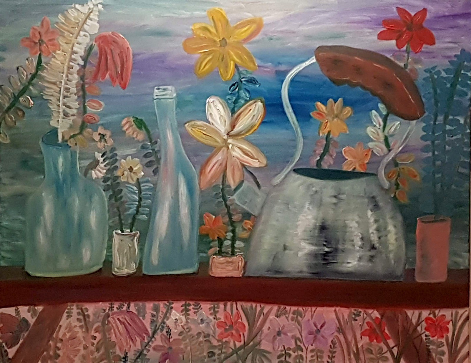 Dondi Schwartz, Still Life With Flowers Dondi Schwartz, Still Life With Flowers