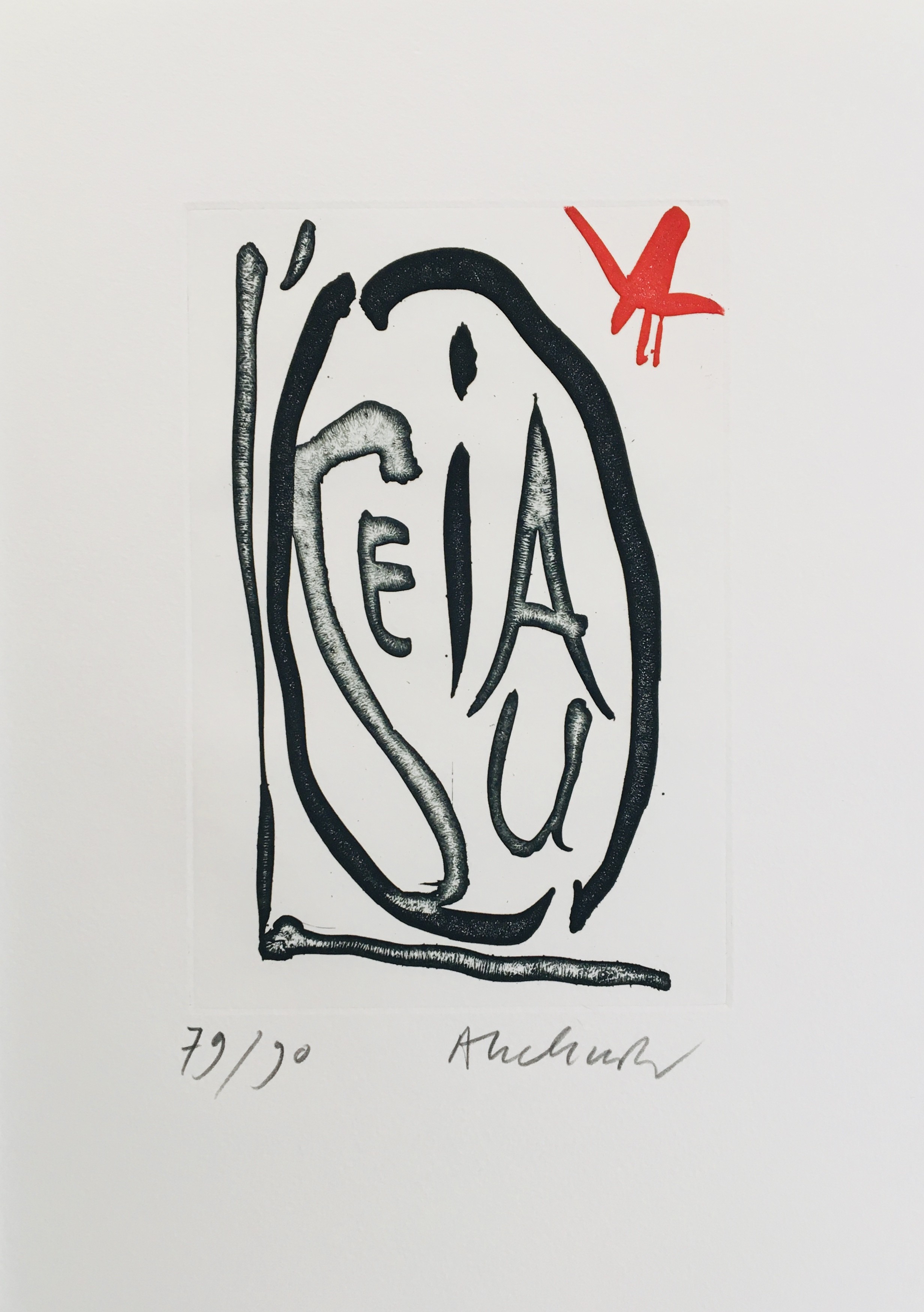 Pierre Alechinsky, L'oiseau ailé Pierre Alechinsky, L'oiseau ailé