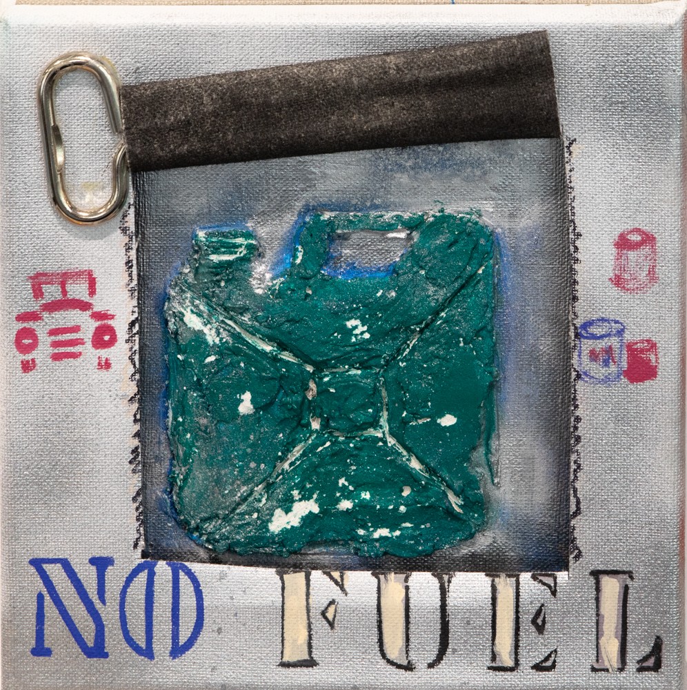 Michel Garnier dit Hush, 1928-No Fuel - Composition street art et upcycling Michel Garnier dit Hush, 1928-No Fuel - Composition street art et upcycling