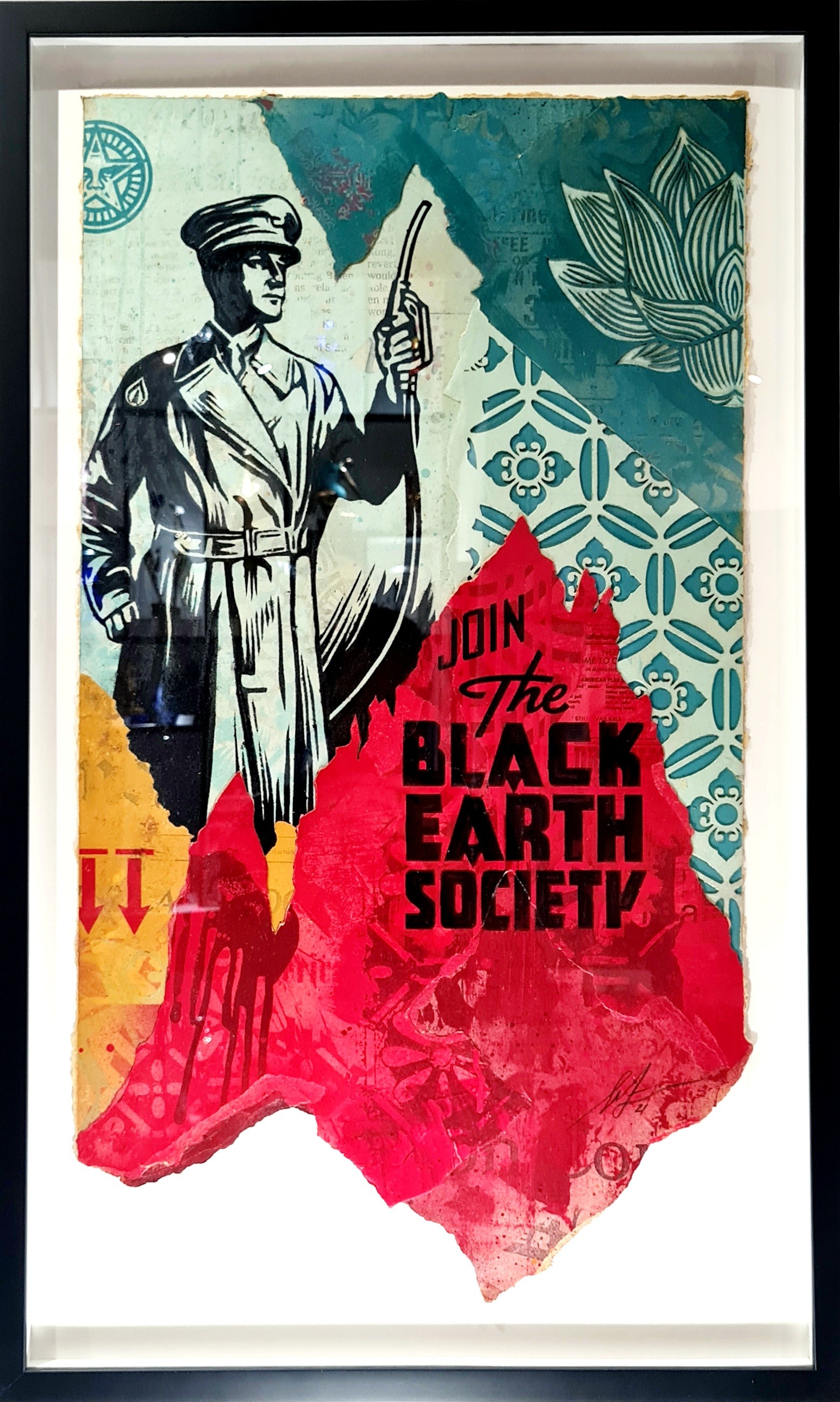 Shepard Fairey (Obey), Black Earth Society Soldier Shepard Fairey (Obey), Black Earth Society Soldier