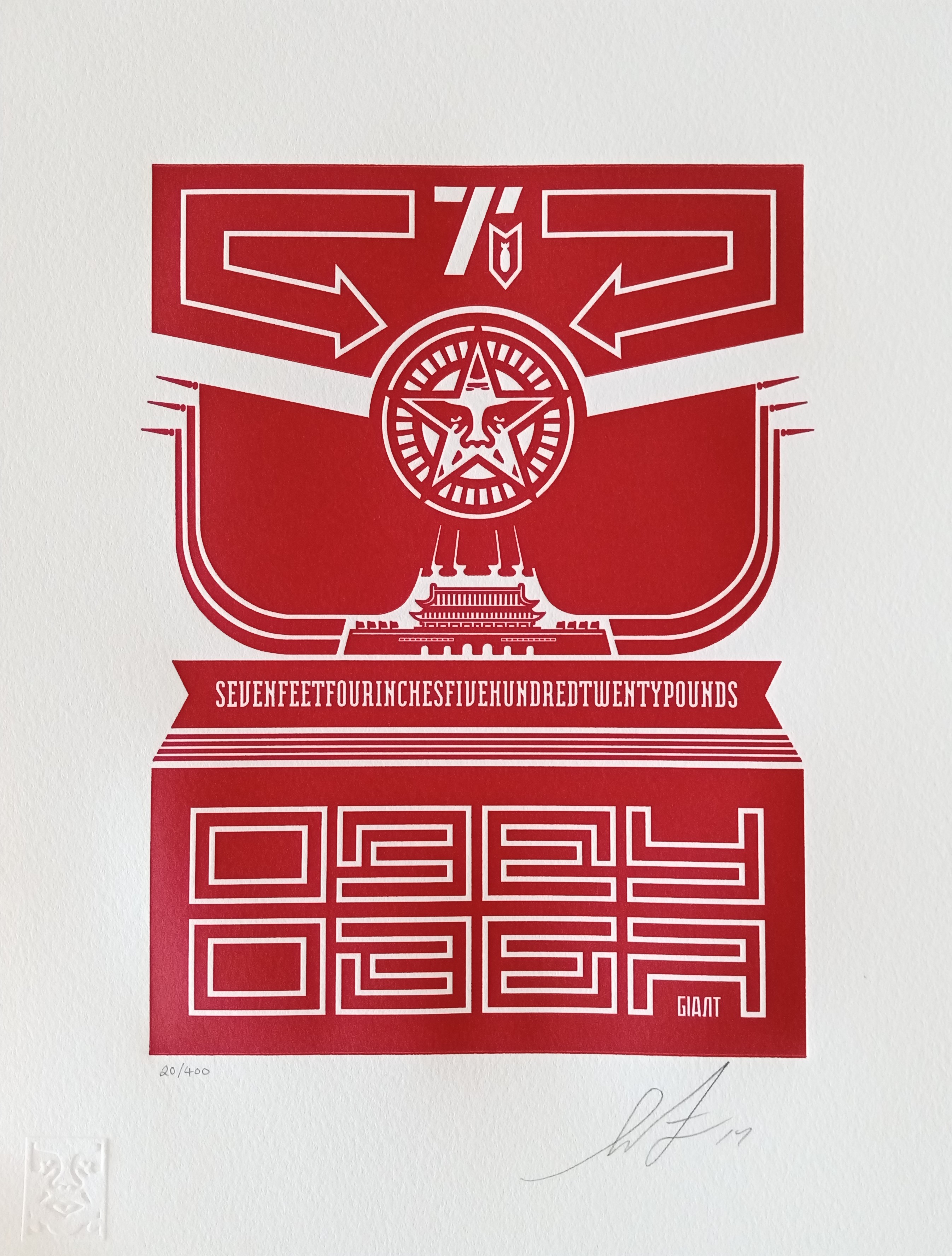 Shepard Fairey (Obey), Chinese Banner Shepard Fairey (Obey), Chinese Banner
