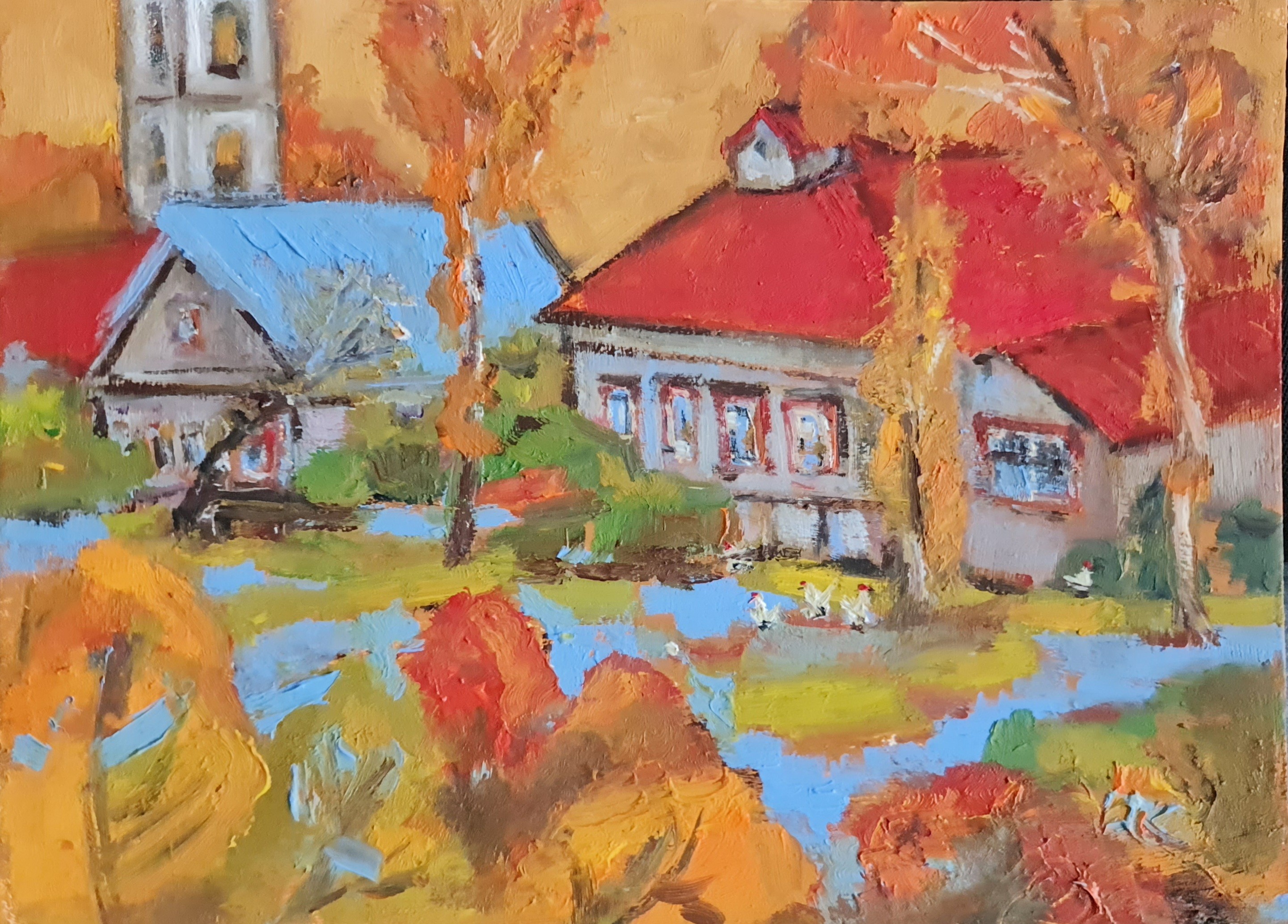Natalie Shiporina, Small landscape - Village 2 Natalie Shiporina, Small landscape - Village 2