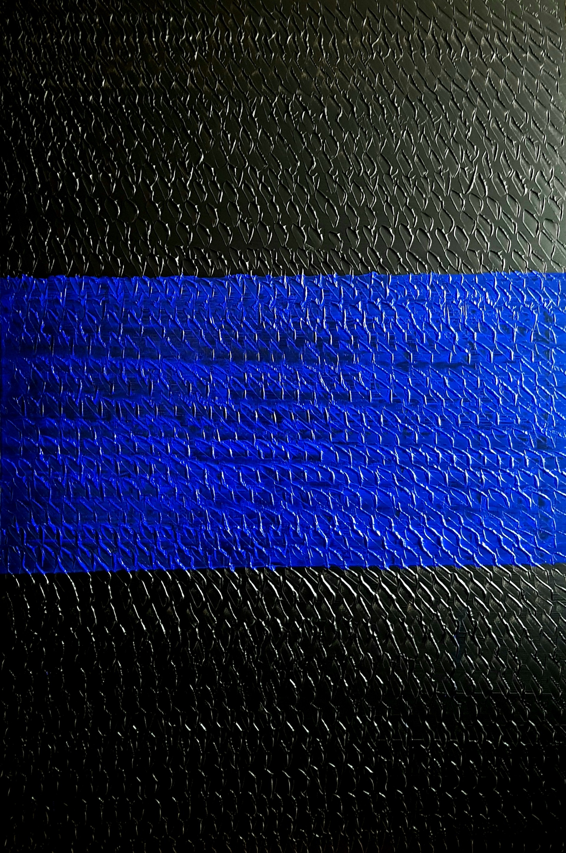 Anne Girault Bardaud, Relief black blue black Anne Girault Bardaud, Relief black blue black