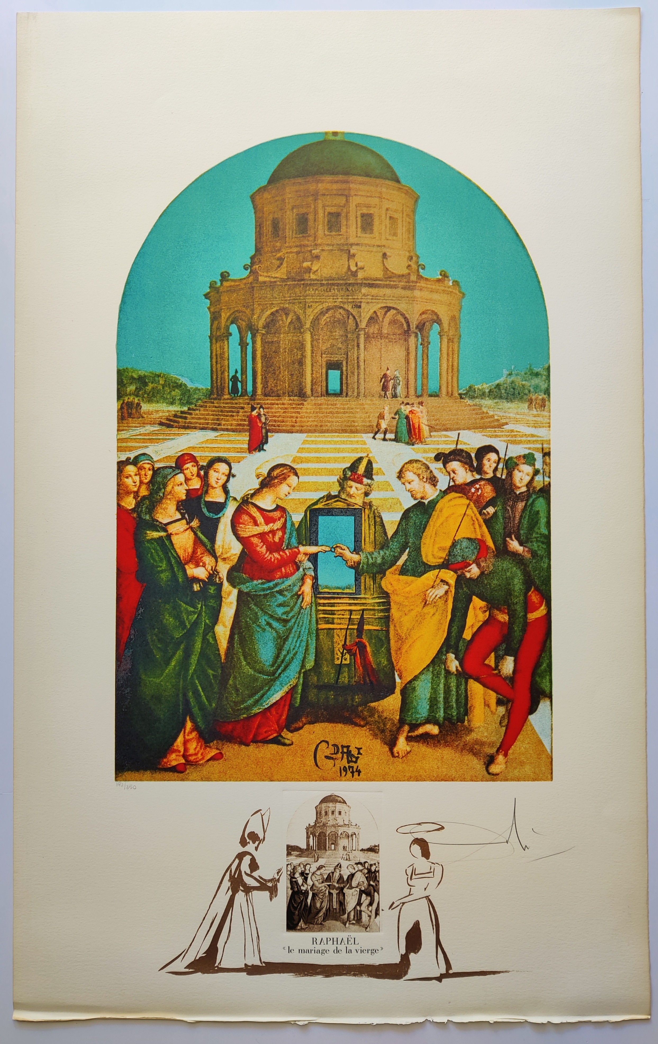 Salvador Dali, Raphael - Le Mariage de la Vierge Salvador Dali, Raphael - Le Mariage de la Vierge