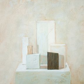Gemälde, White meditation #1 (série méditation), José Luis Lopez Lara