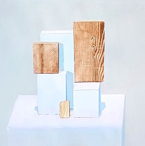 Gemälde, White meditation #6 (série méditation), José Luis Lopez Lara