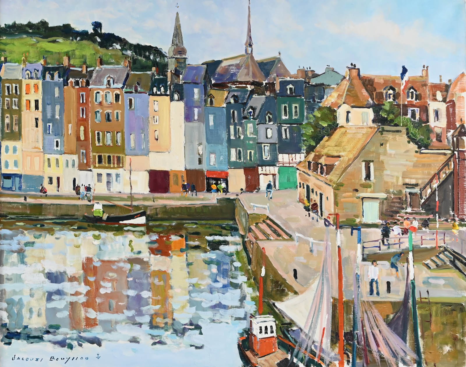 Jacques Bouyssou, Honfleur, le Vieux Bassin Jacques Bouyssou, Honfleur, le Vieux Bassin