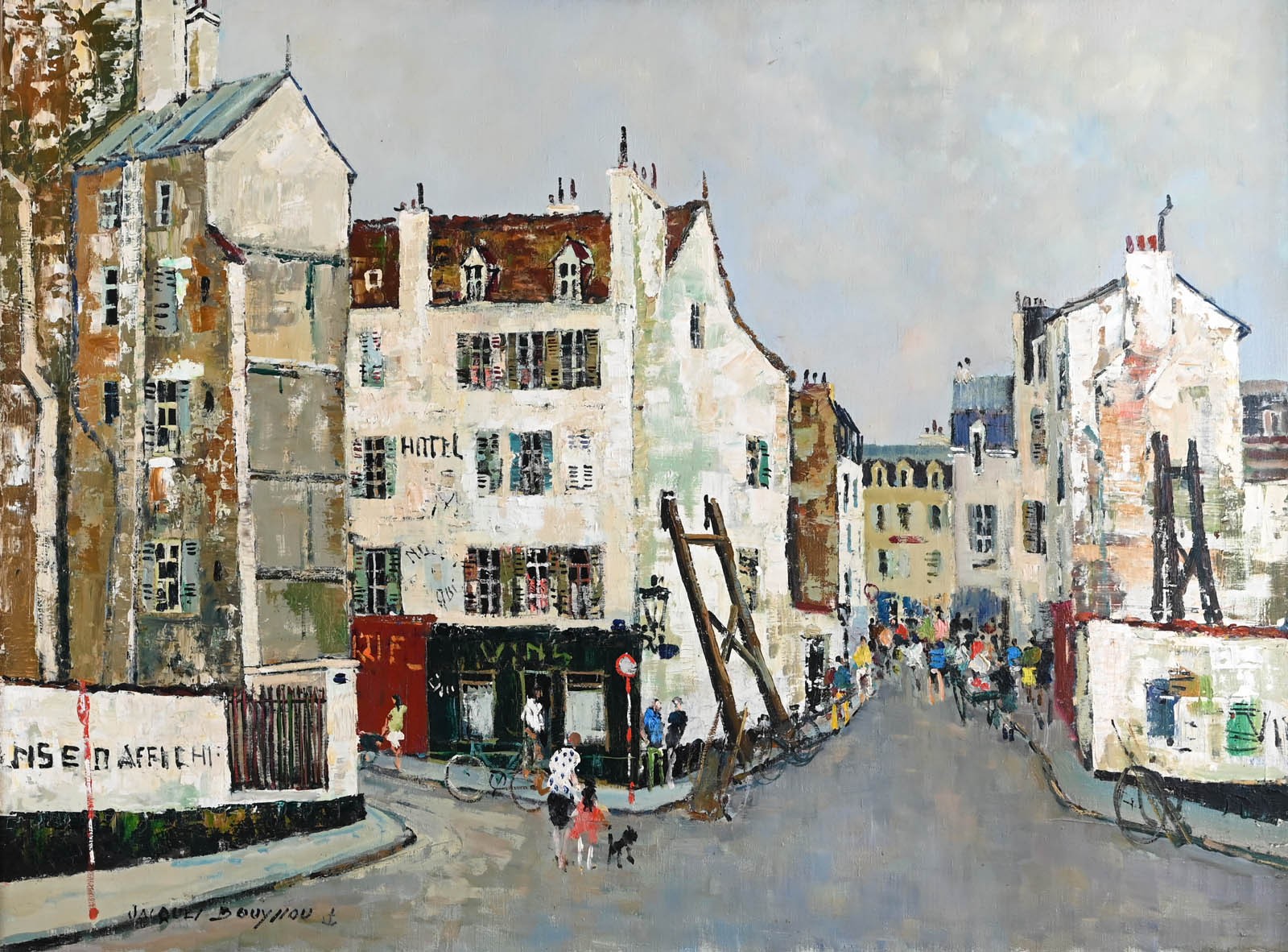 Jacques Bouyssou, Vielle rue dans le 5ème arrondissement, Paris Jacques Bouyssou, Vielle rue dans le 5ème arrondissement, Paris