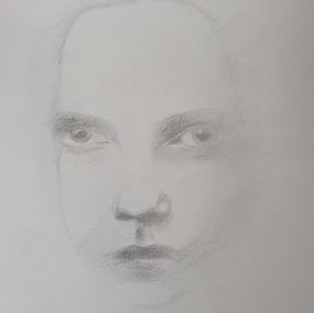 Fine Art Drawings, Head of a child, Badriot