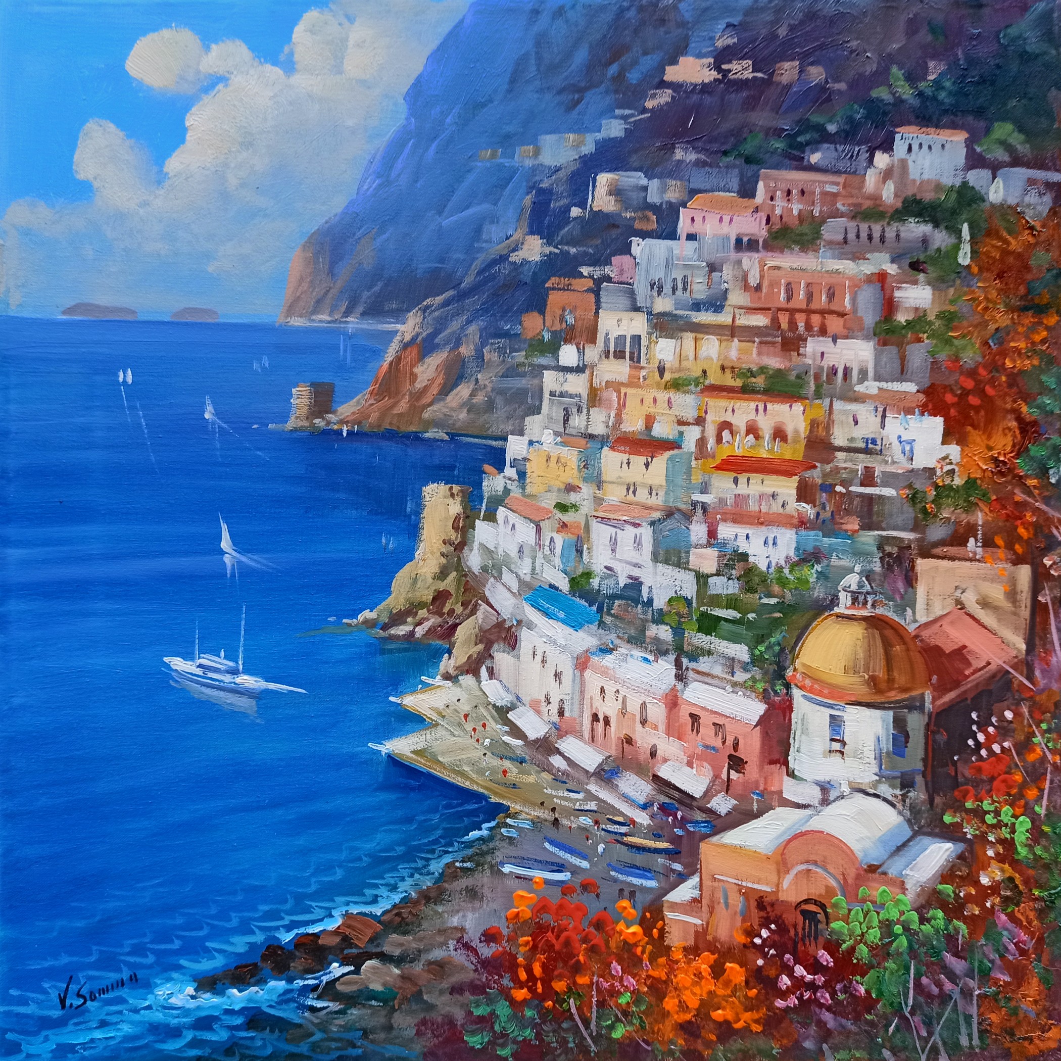 Vincenzo Somma, Flowery on the coast Vincenzo Somma, Flowery on the coast