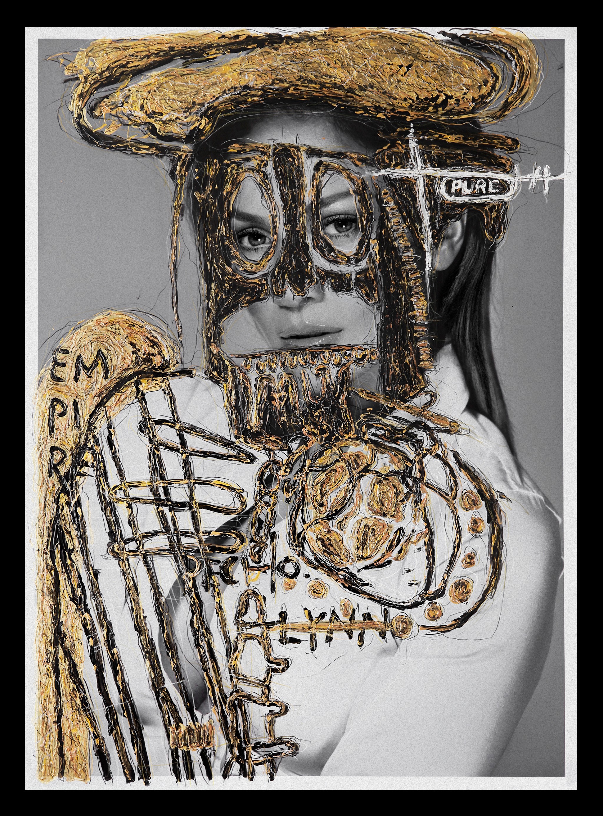 Hunter & Gatti, Jennifer Lopez. Gold Edition Portrait Hunter & Gatti, Jennifer Lopez. Gold Edition Portrait