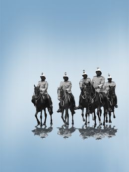 Print, Horsemen from the Nothingness Series, Kamal Obat