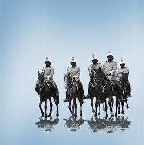 Print, Horsemen from the Nothingness Series, Kamal Obat