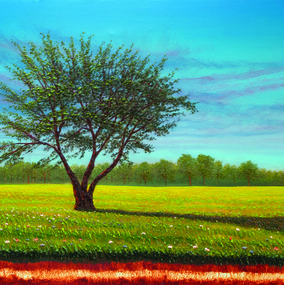 Painting, The Dawn of Spring, Gene Pompa