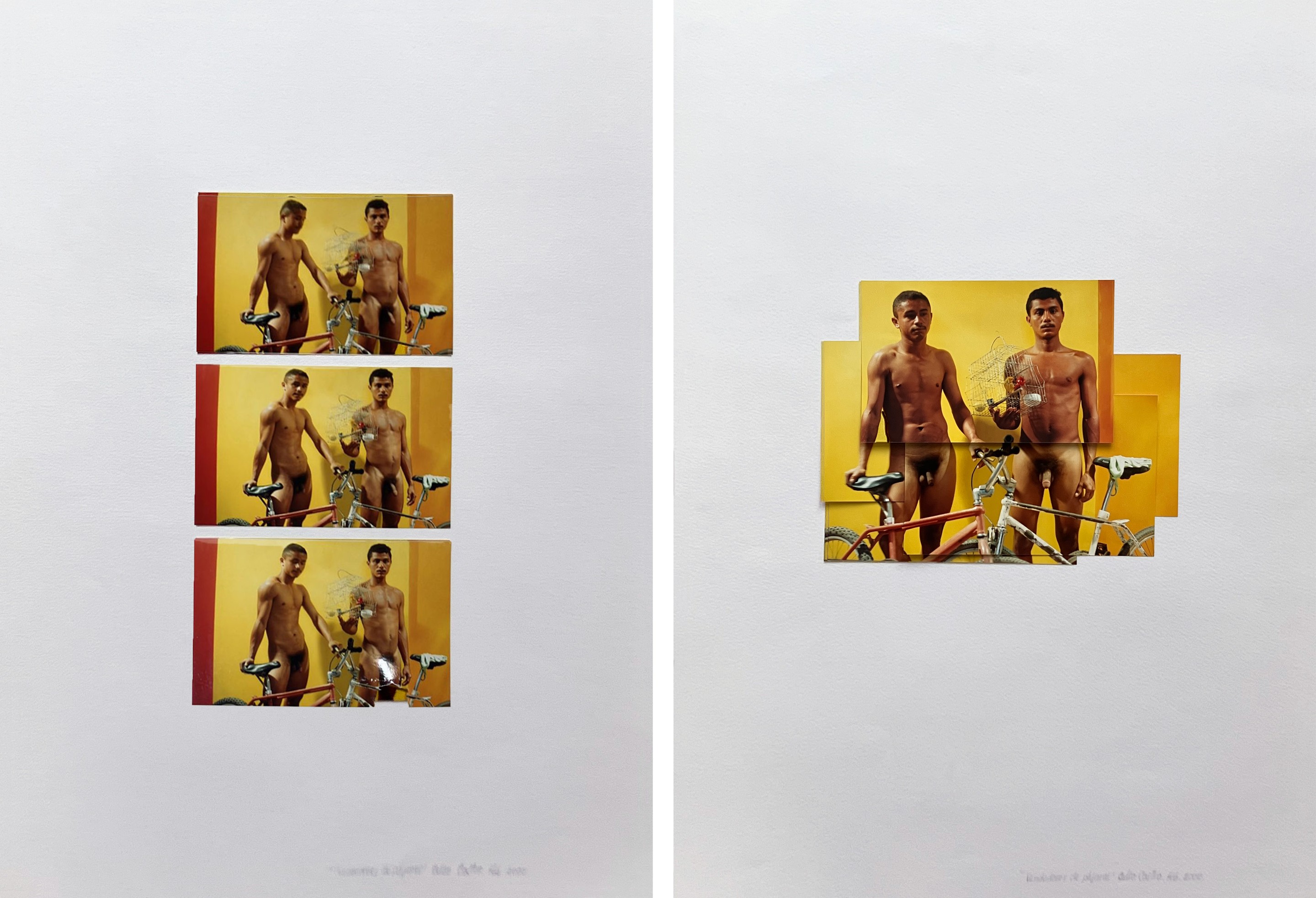 Celso Castro, Vendedores de pájaros Feb, Diptych Celso Castro, Vendedores de pájaros Feb, Diptych