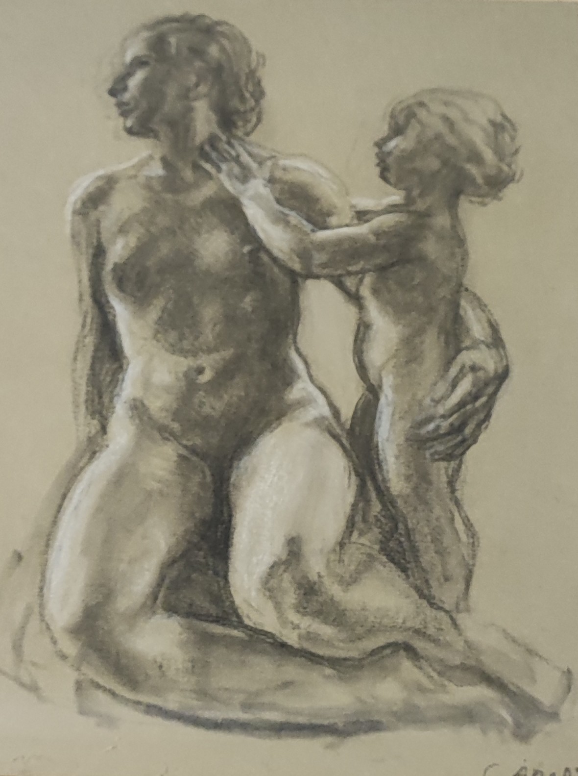 Carl Albert Angst, Mère et enfant Carl Albert Angst, Mère et enfant