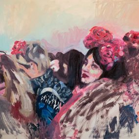 Peinture, Filles aux fleurs, Ada Kafel