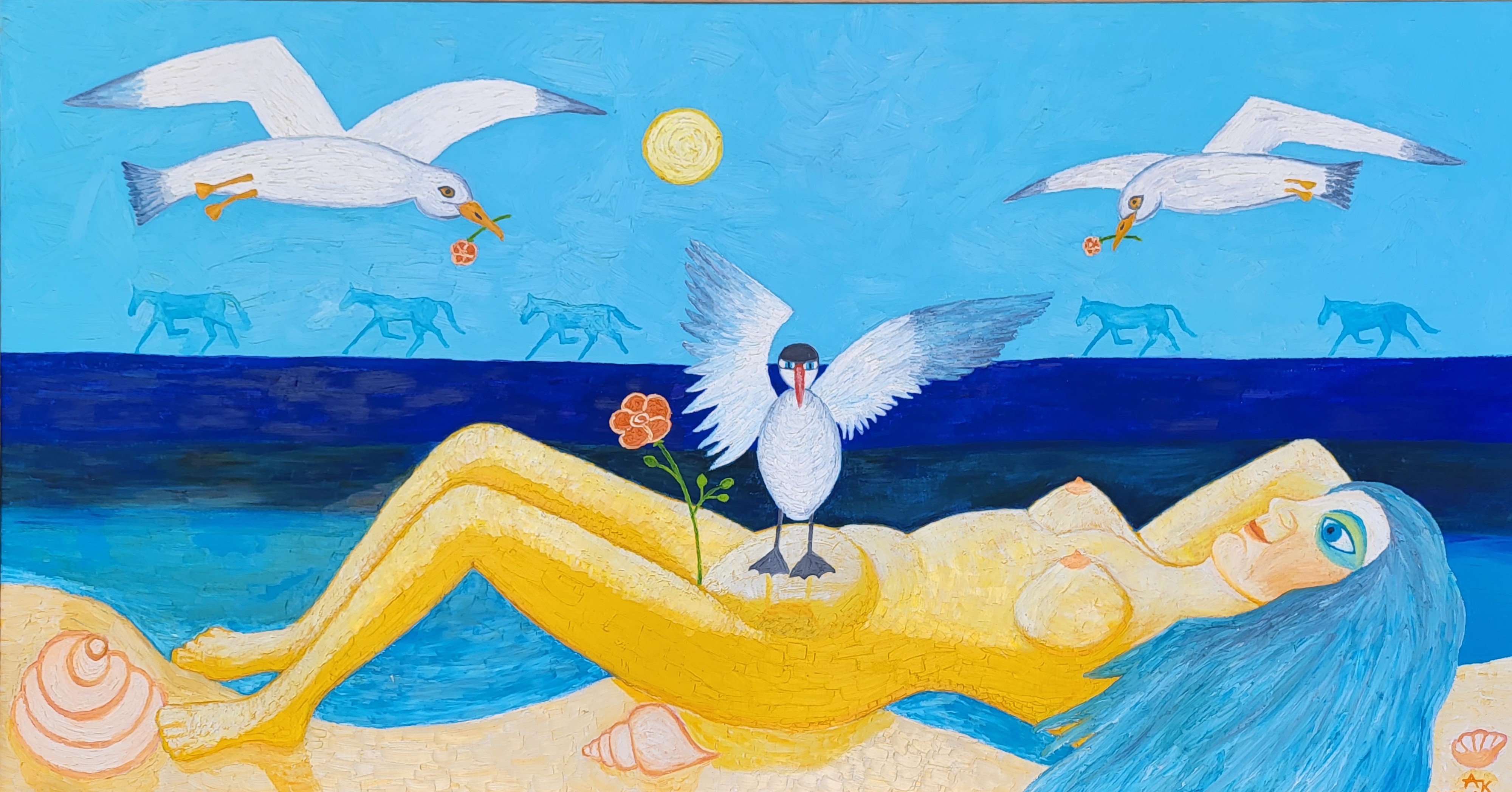 Aldona Jablonska Klimczak, Aphrodite and the seabirds Aldona Jablonska Klimczak, Aphrodite and the seabirds