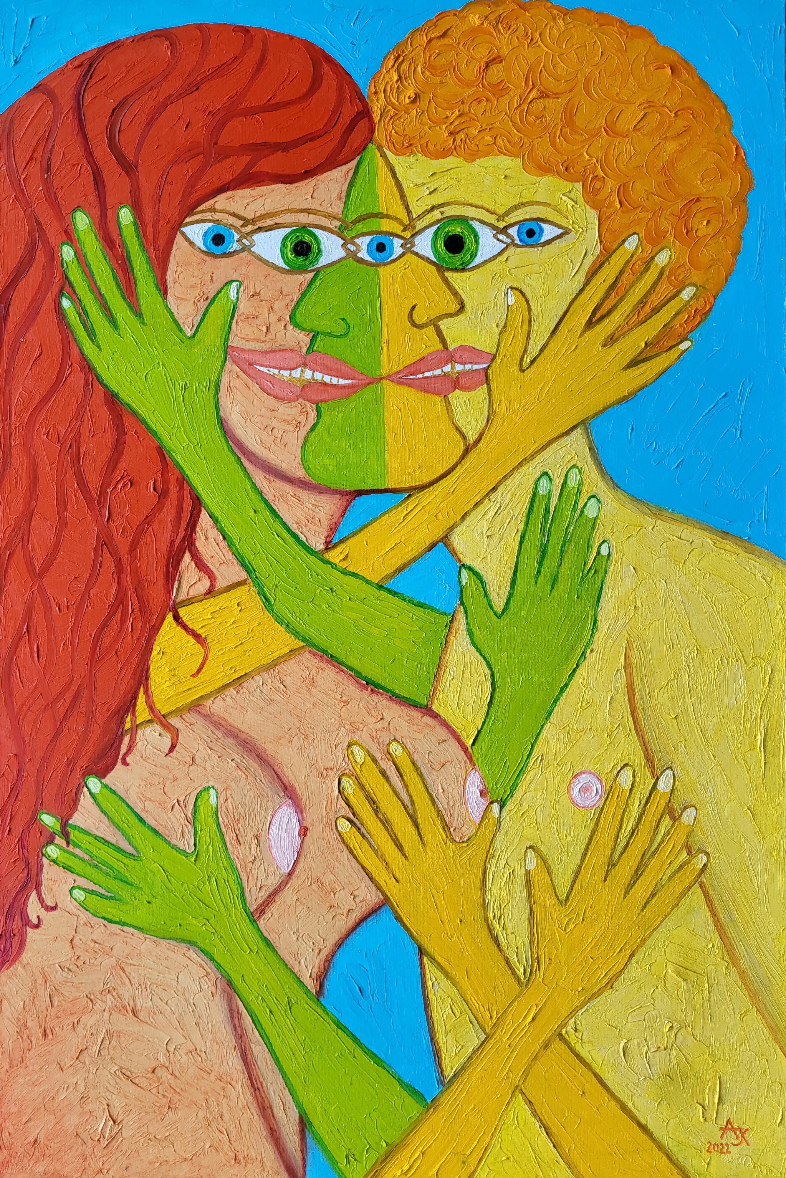 Aldona Jablonska Klimczak, Kisses and strokes Aldona Jablonska Klimczak, Kisses and strokes