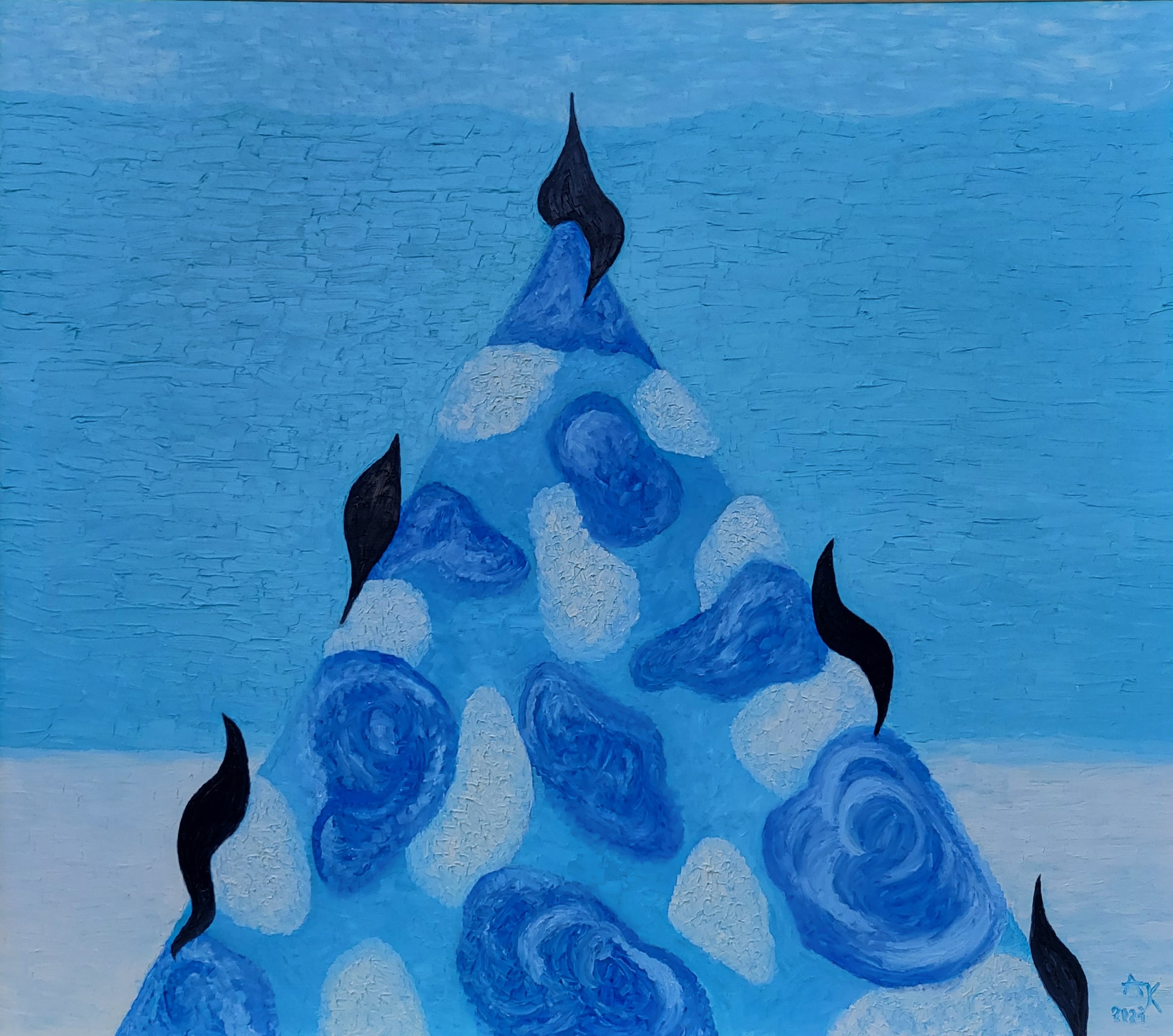 Aldona Jablonska Klimczak, Immersion in blue transcendence Aldona Jablonska Klimczak, Immersion in blue transcendence